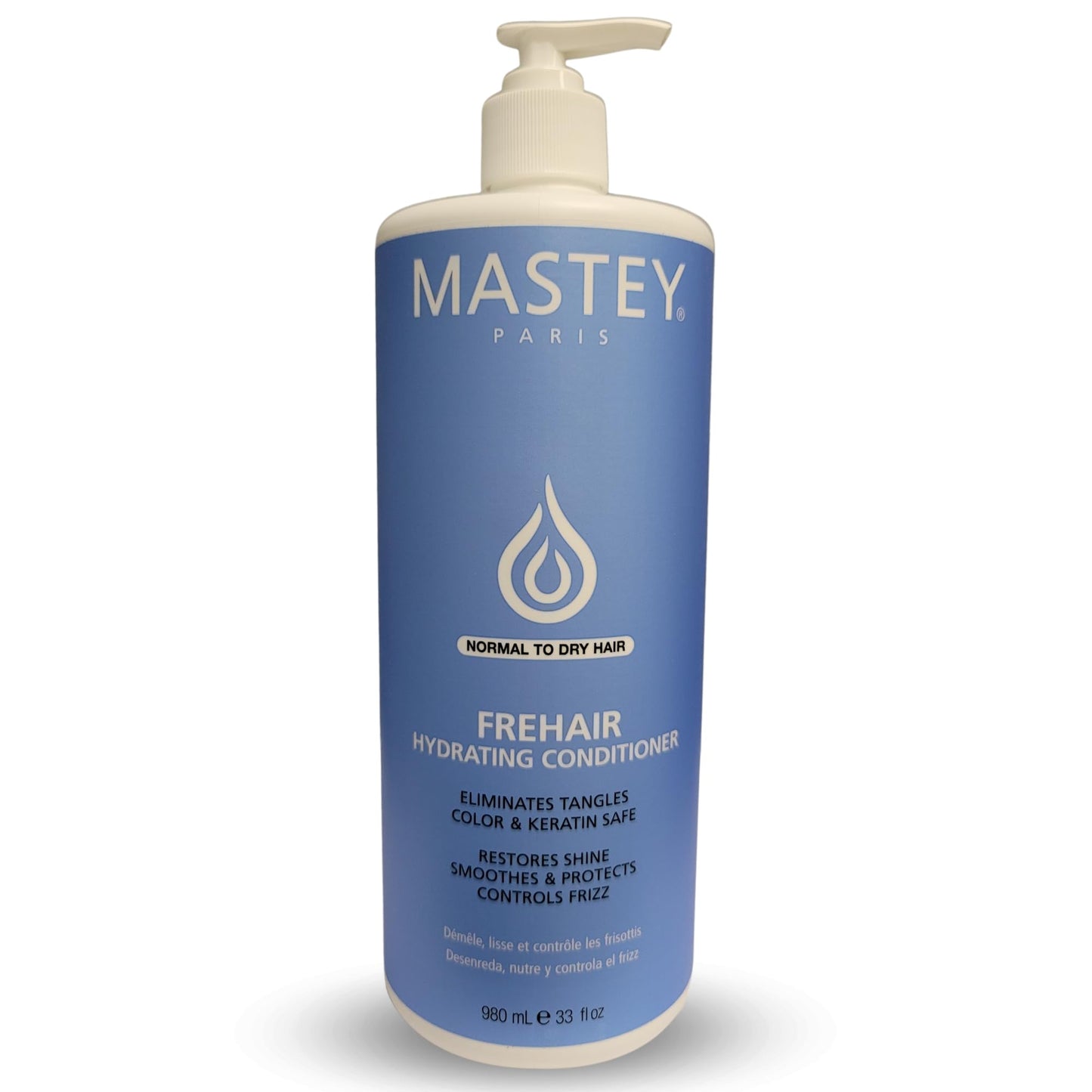 Mastey Paris Frehair Daily Conditioner - Classic Professional Hair Care - Eliminates Tangles and Tames Frizz 32 oz (1 pk)