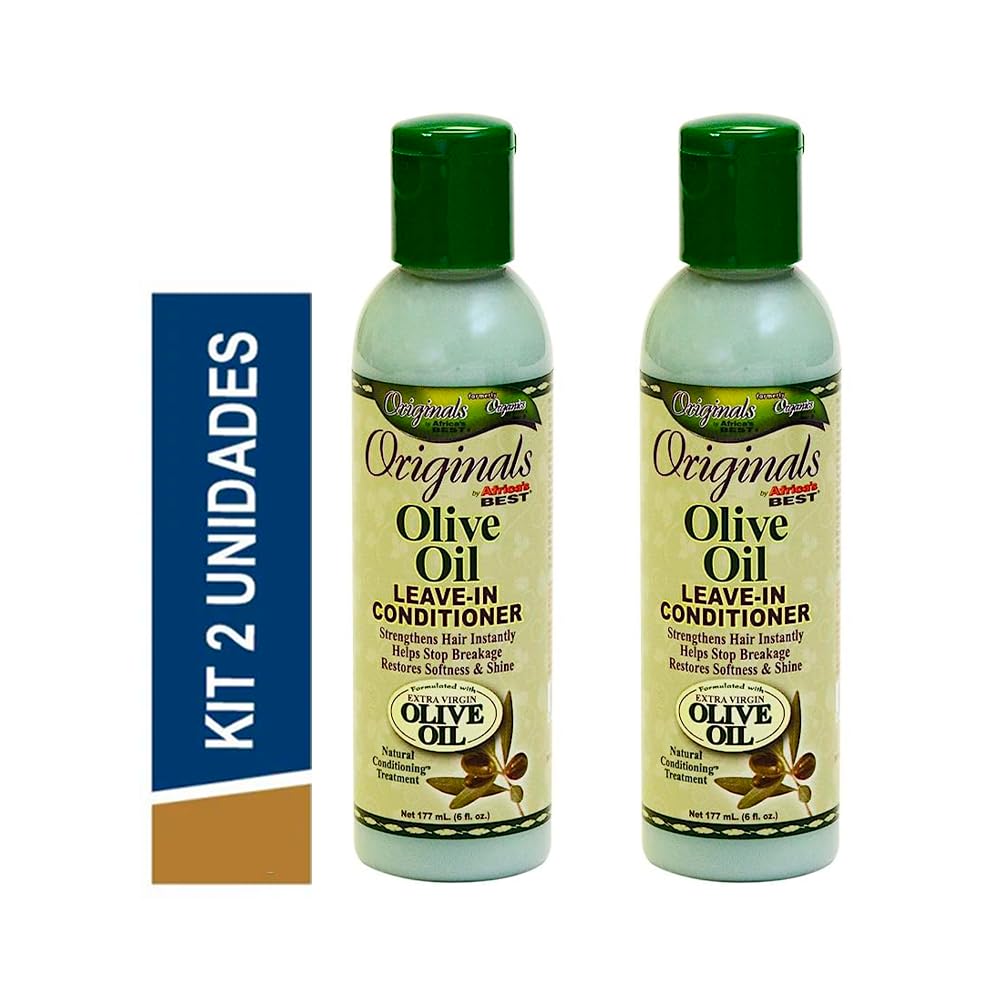 White Smoke Africas Best Conditioner Originals Olive Oil Leave-In 6 Ounce (177ml) (2 Pack)