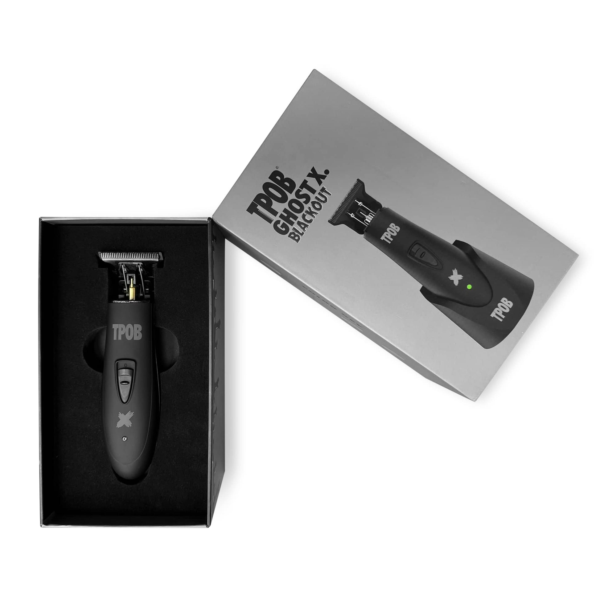 White Smoke TPOB Ghost X Beard Trimmer Hair Clippers for Men, Professional Hair T-Blade Trimmer Cordless Rechargeable Edgers Clippers Electric Beard Shaver (Ghost X Blackout)