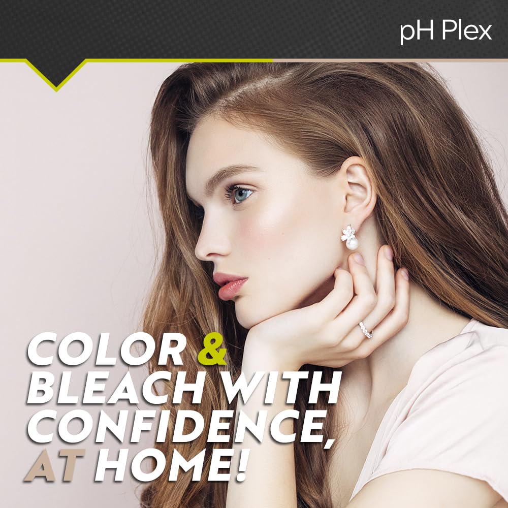 Light Gray LIW pH Plex Steps 1&2 Protect & Repair Hair Care Treatment - Use with Home Hair Color & Bleach Products - Salon Quality Professional Results at Home - 1 Sachet of Steps 1 & 2