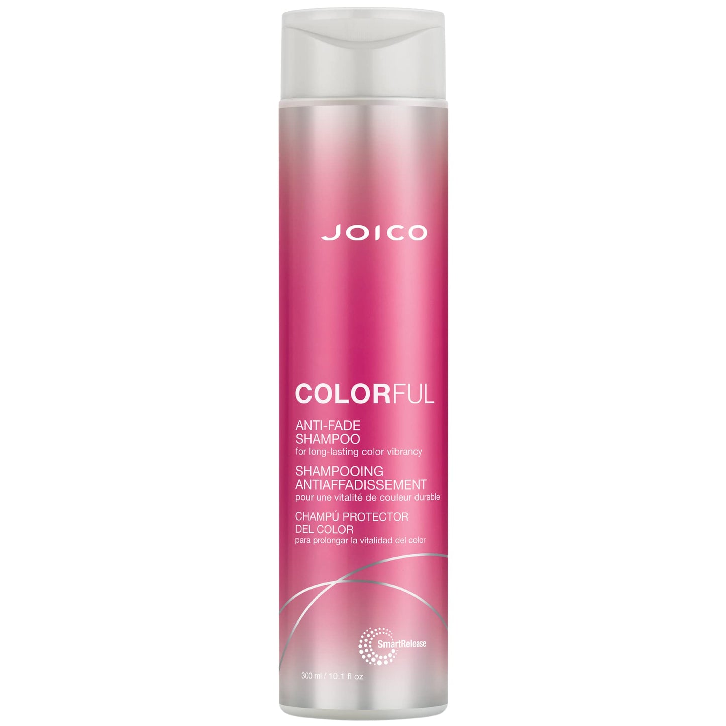 Light Gray Joico Colorful Anti-Fade Shampoo | For Color-Treated Hair | Preserve Hair Color & Vibrancy | Boost Shine & Reduce Breakage | Sulfate Free | With Camellia Oil & Pomegranate Extract | 10.1 Fl Oz