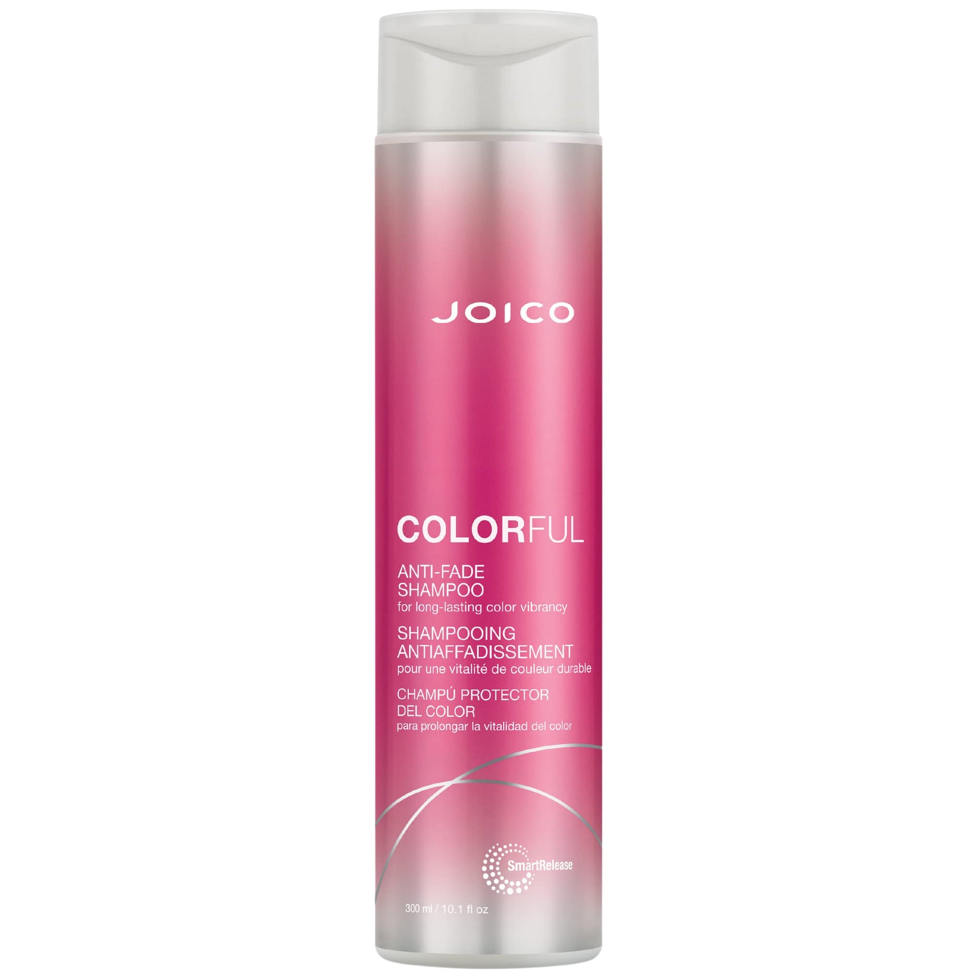 Light Gray Joico Colorful Anti-Fade Shampoo | For Color-Treated Hair | Preserve Hair Color & Vibrancy | Boost Shine & Reduce Breakage | Sulfate Free | With Camellia Oil & Pomegranate Extract | 10.1 Fl Oz