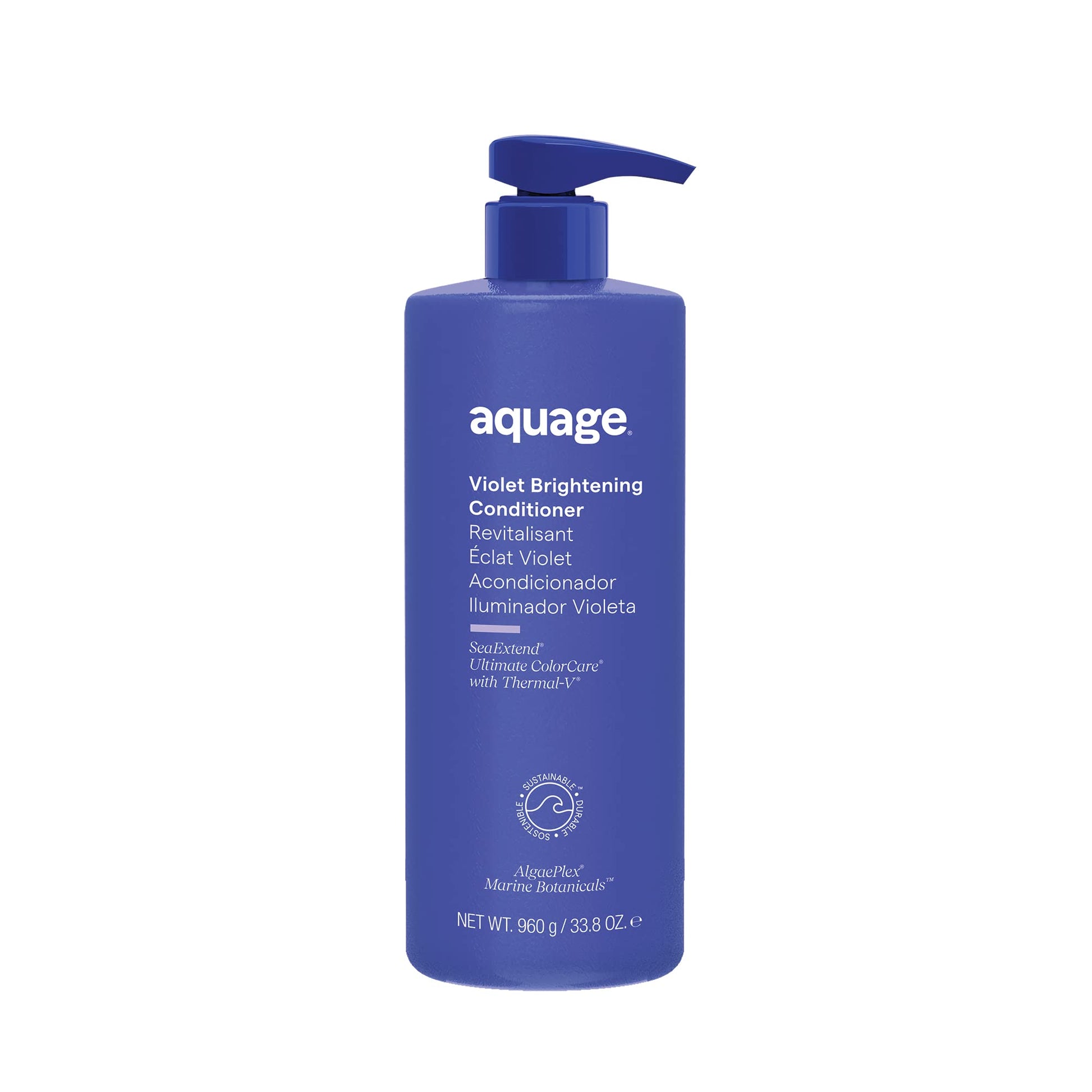 Dark Slate Blue Aquage Violet Brightening Conditioner 33.8 Fl Oz