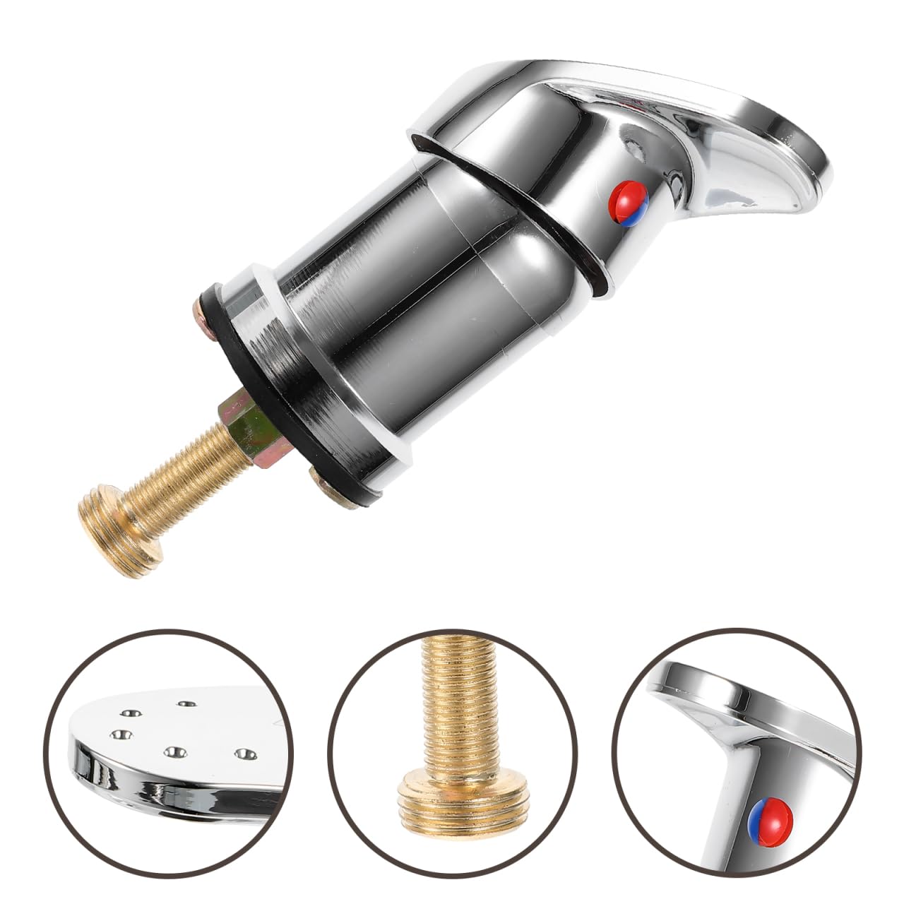White Smoke Beaupretty Professional Hair Salon Faucet Hot Cold Water Mixing Valve Tap for Shampoo Bed and Salon Sink Easy Installation Durable 5.31X3.34X1.85 Inch