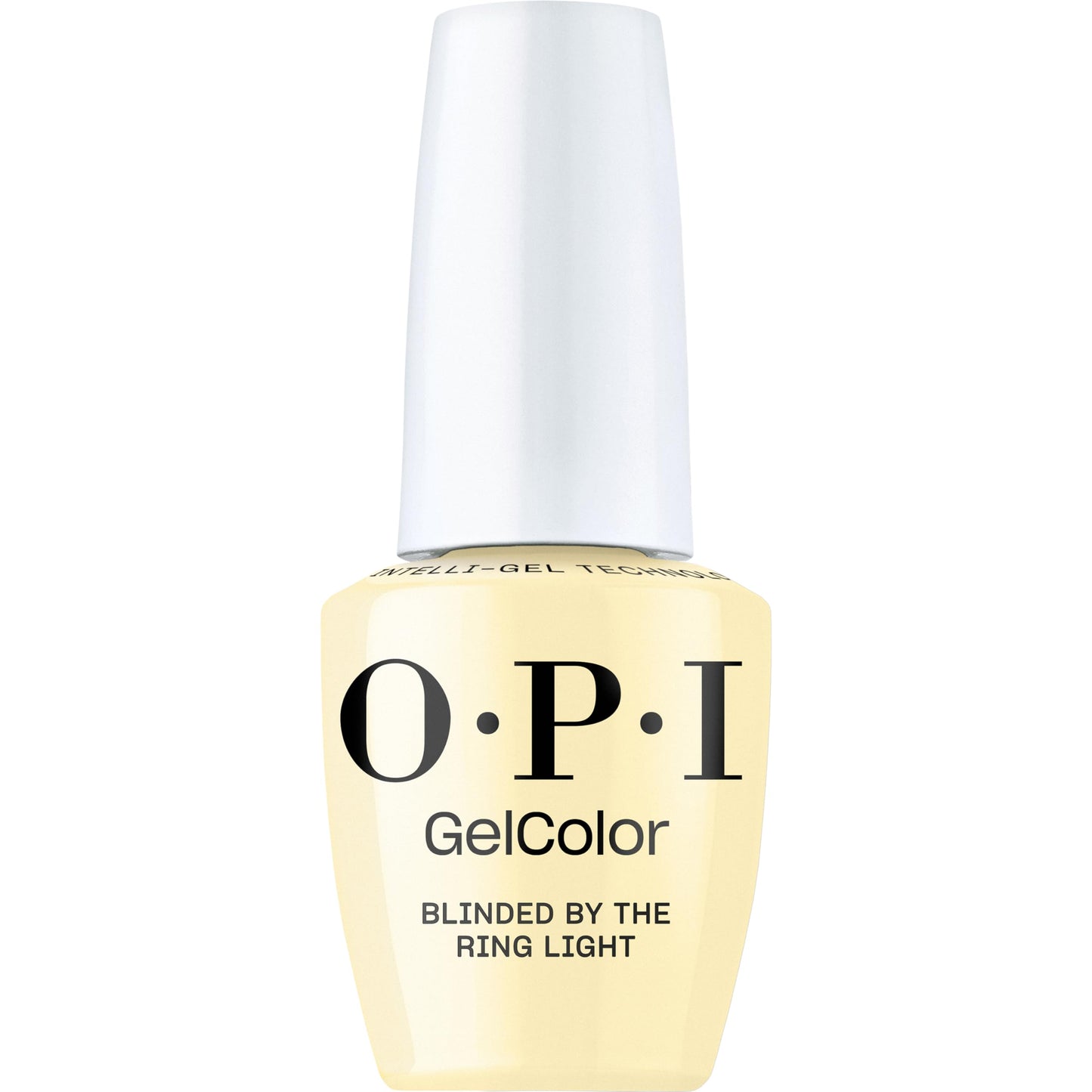 White Smoke OPI GelColor Blinded by the Ring Light | Opaque Soft Pastel Warm Yellow Crème LED Cure Gel Nail Polish | Salon-Quality Shine, Long-Lasting Wear | 0.5 Fl Oz