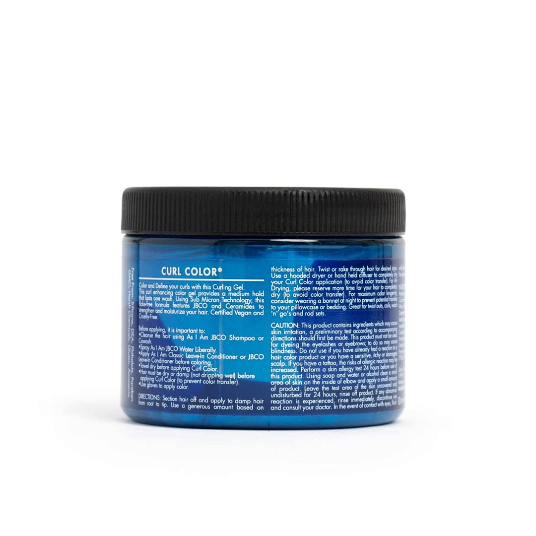 Dark Slate Gray As I Am Curl Color - 6 ounce & Curling Gel Temporary Vegan Cruelty Free