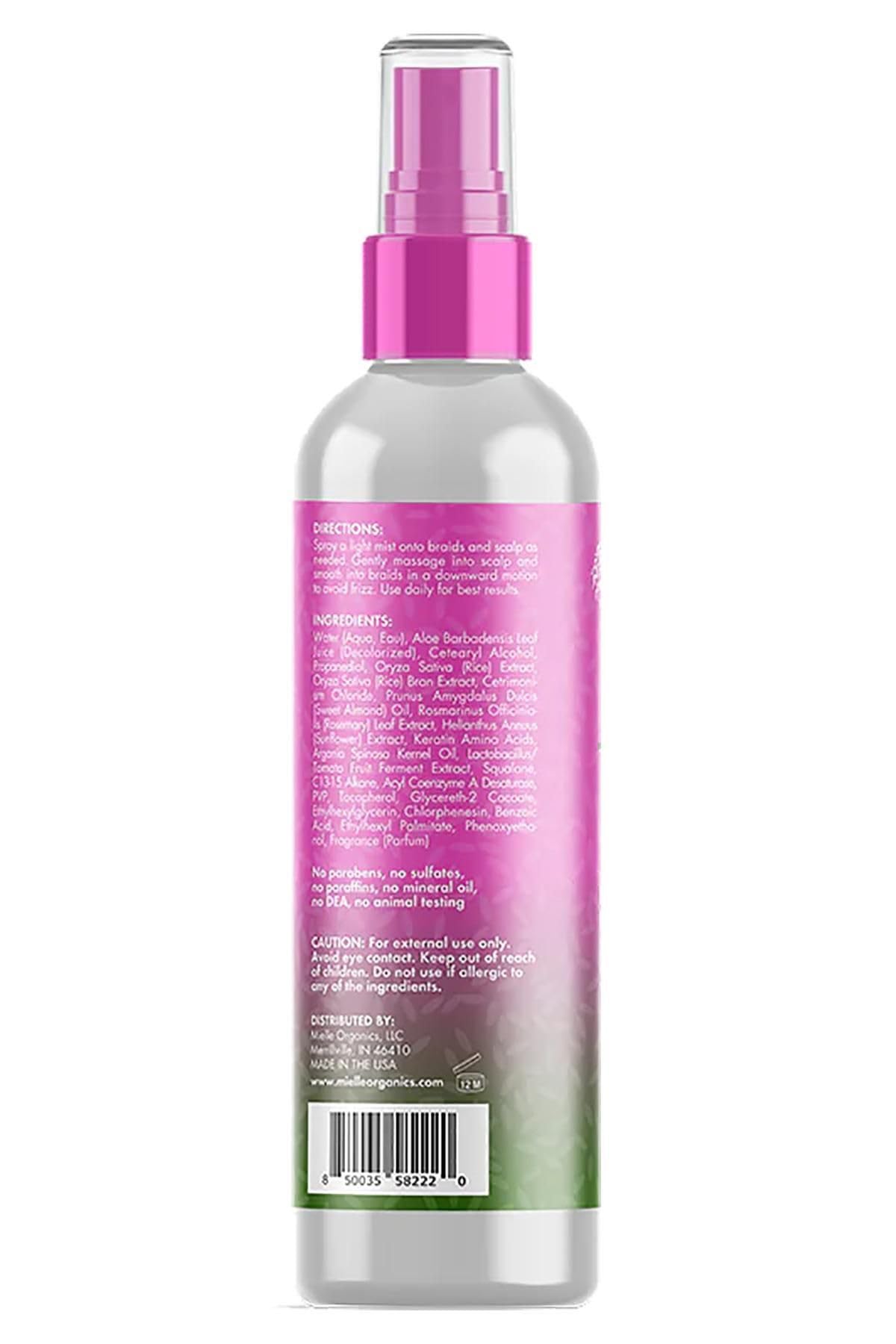 White Smoke Mielle Rice Water & Aloe Vera Blend Braid & Scalp Moisturizer 8 Fl Oz (Pack of 2)