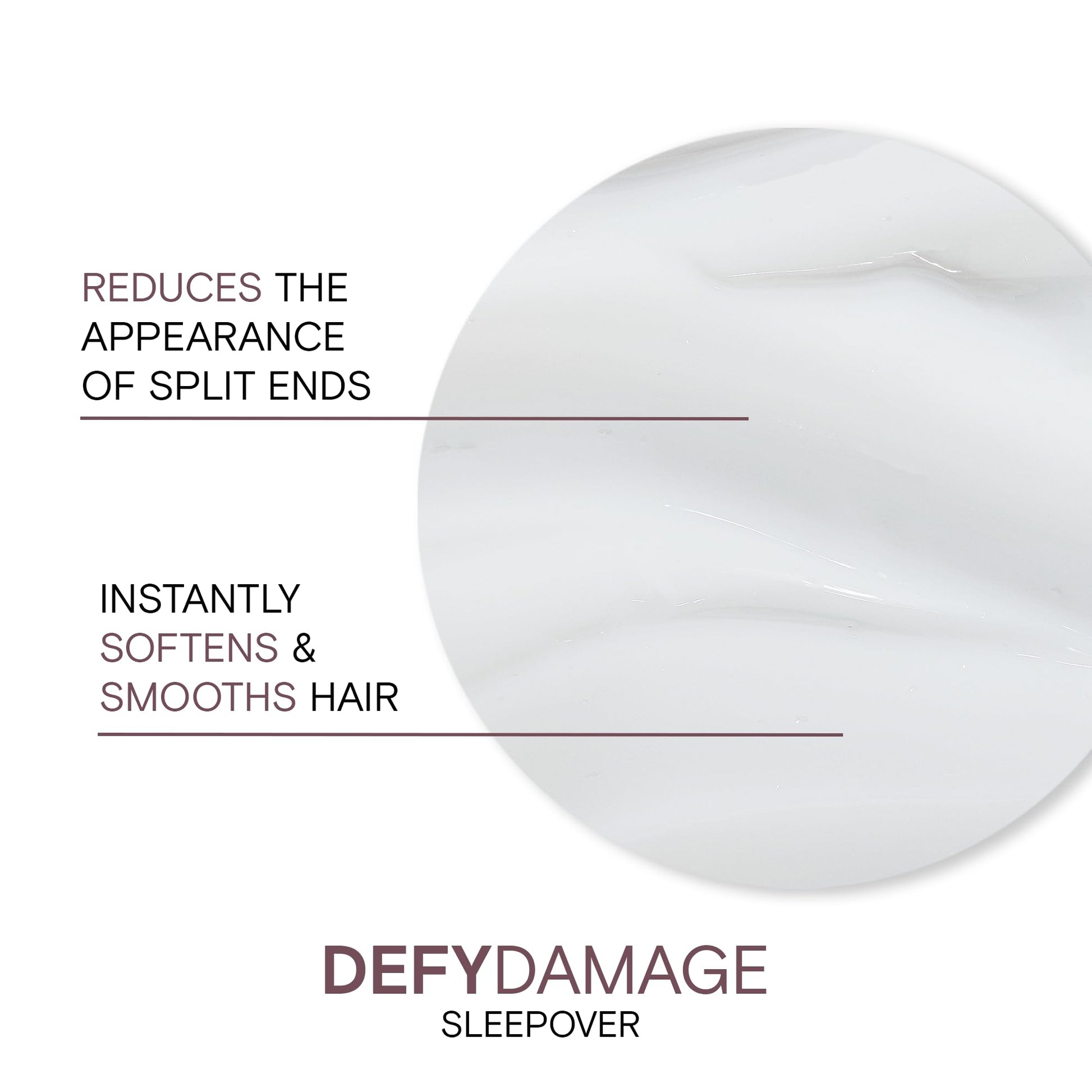 White Smoke Joico Defy Damage Sleepover Overnight Nourishing Treatment | Instantly Softens & Smooths | Strengthen Bonds | Reduce Breakage & Split Ends | No Rinse Formula | With Arginine & Keratin | 3.38 oz