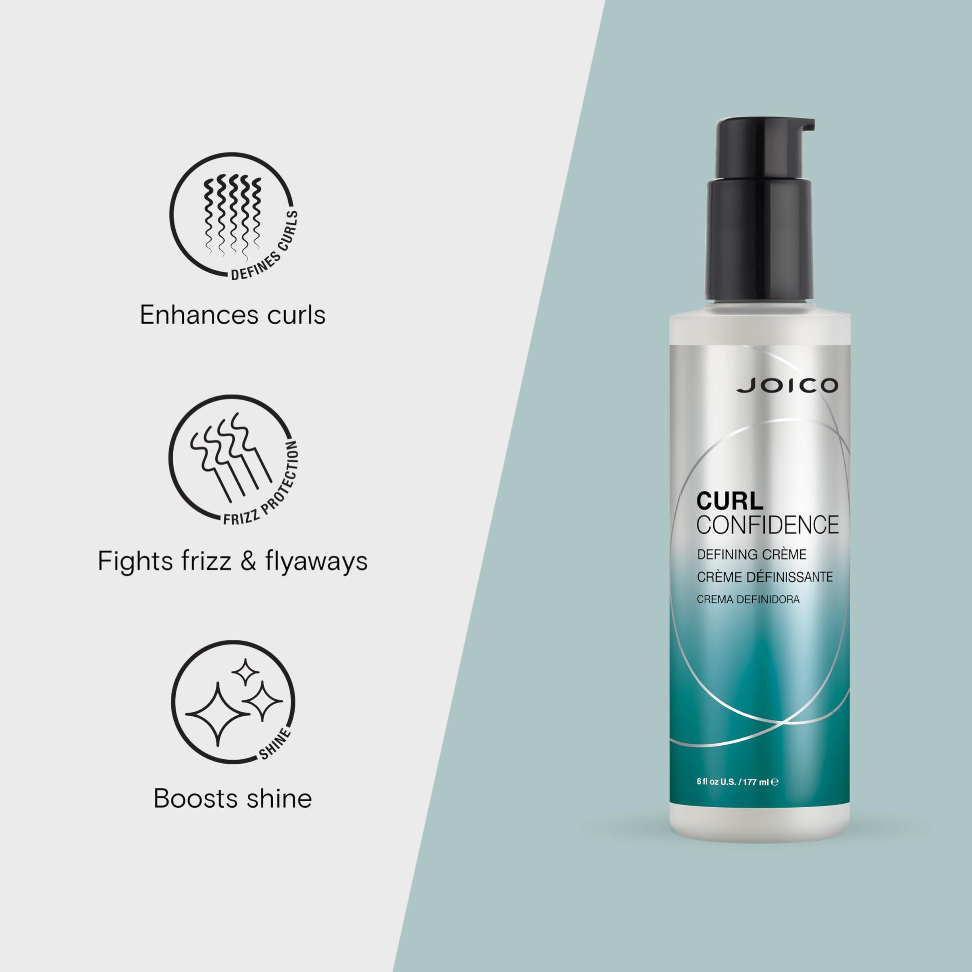 Lavender Joico Curl Confidence Defining Crème | For Curly Hair | Reduce Frizz | Define Textures | Boost Shine & Brilliance | Gluten & Paraben Free