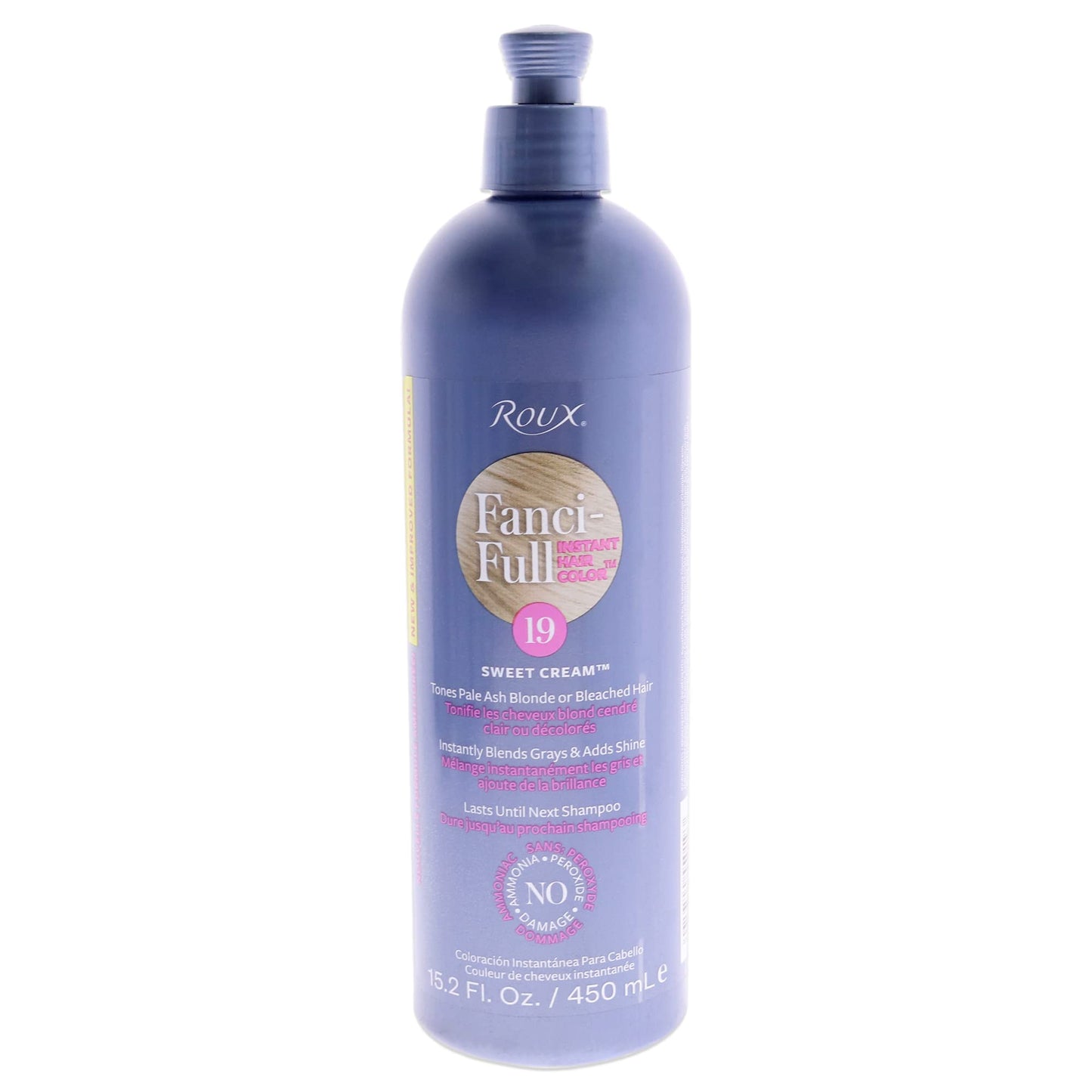 White Smoke Roux Fanci-Full Rinse Instant Hair Color - 19 Sweet Cream Hair Color Unisex 15.2 oz