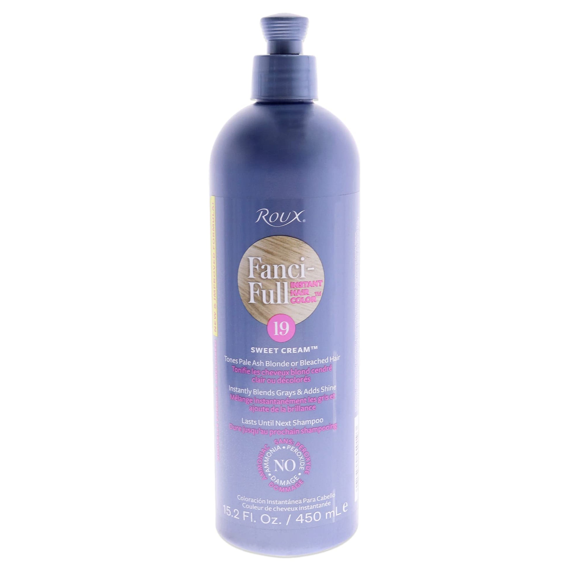White Smoke Roux Fanci-Full Rinse Instant Hair Color - 19 Sweet Cream Hair Color Unisex 15.2 oz