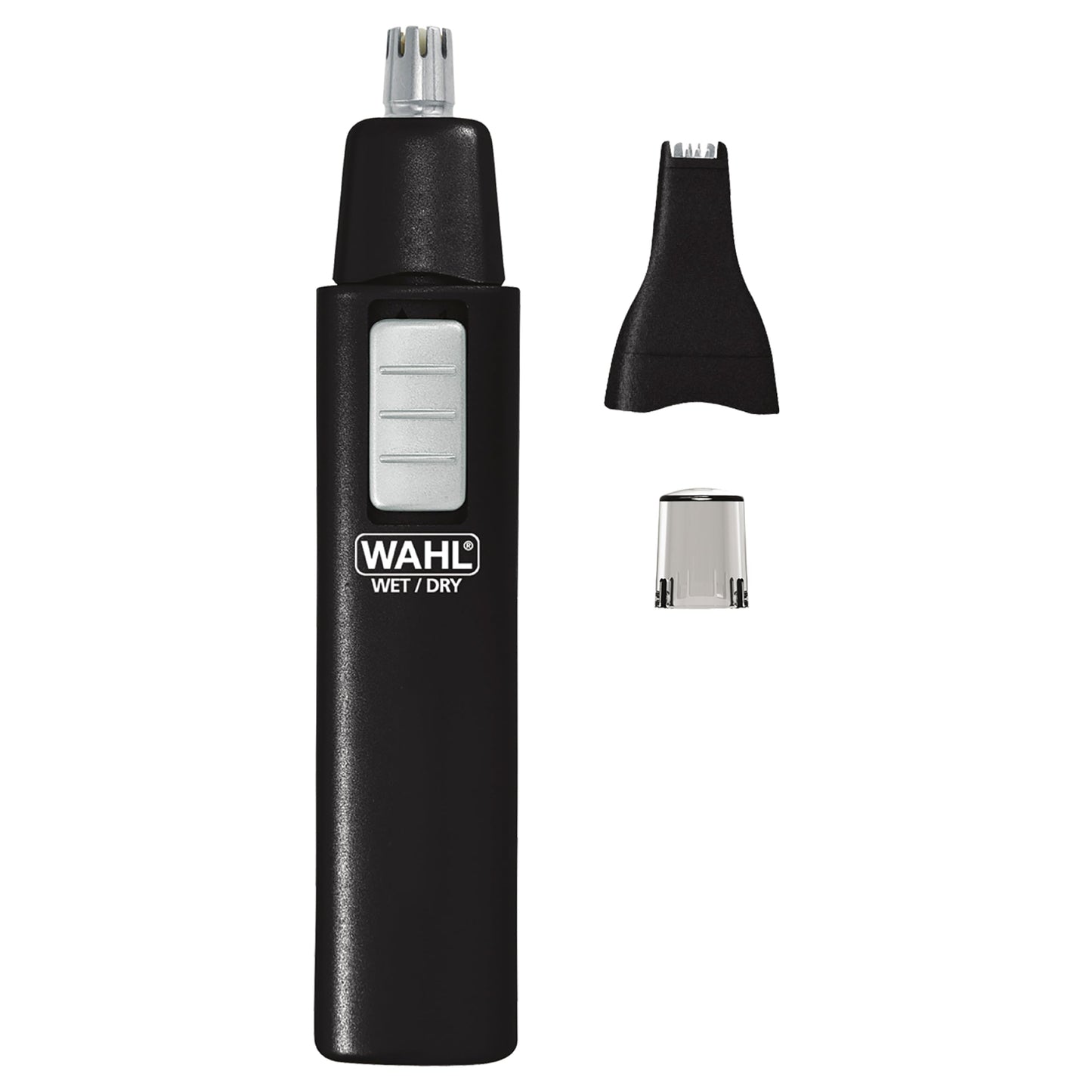 White Smoke Wahl 5567-500 Ear, Nose and Brow Wet/Dry Battery Trimmer, Black