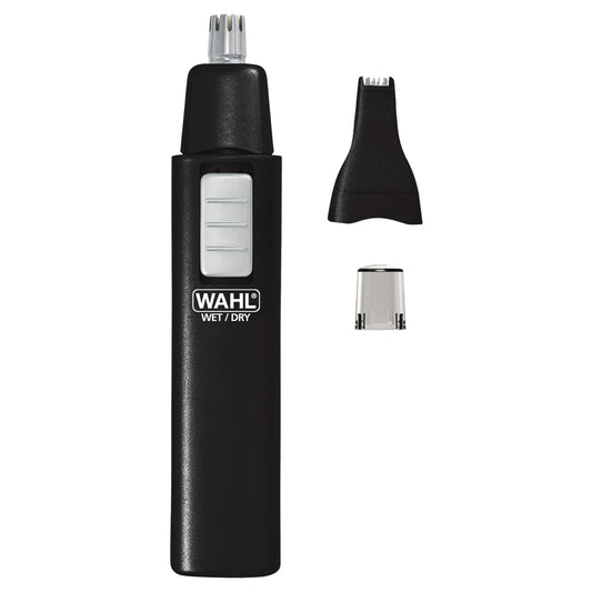White Smoke Wahl 5567-500 Ear, Nose and Brow Wet/Dry Battery Trimmer, Black