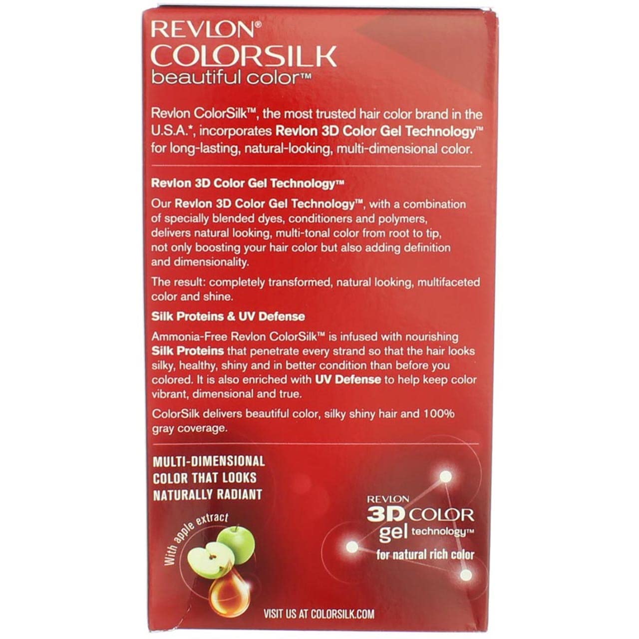 Maroon Revlon ColorSilk Beautiful Color 41 Medium Brown 1 ea (Pack of 3)