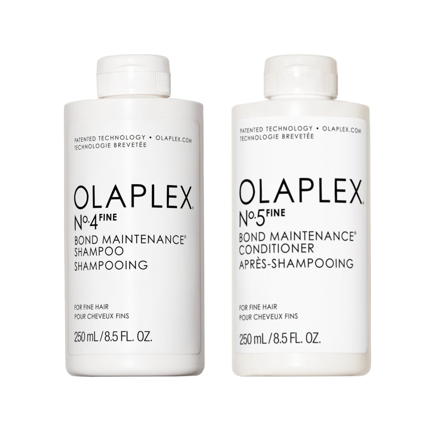 White Smoke Bundle of Olaplex No.4FINE Bond Maintenance® Shampoo, Ultra-light(8.5 Fl Oz) + Olaplex Nº.5FINE Bond Maintenance® Conditioner (8.5 Fl Oz)