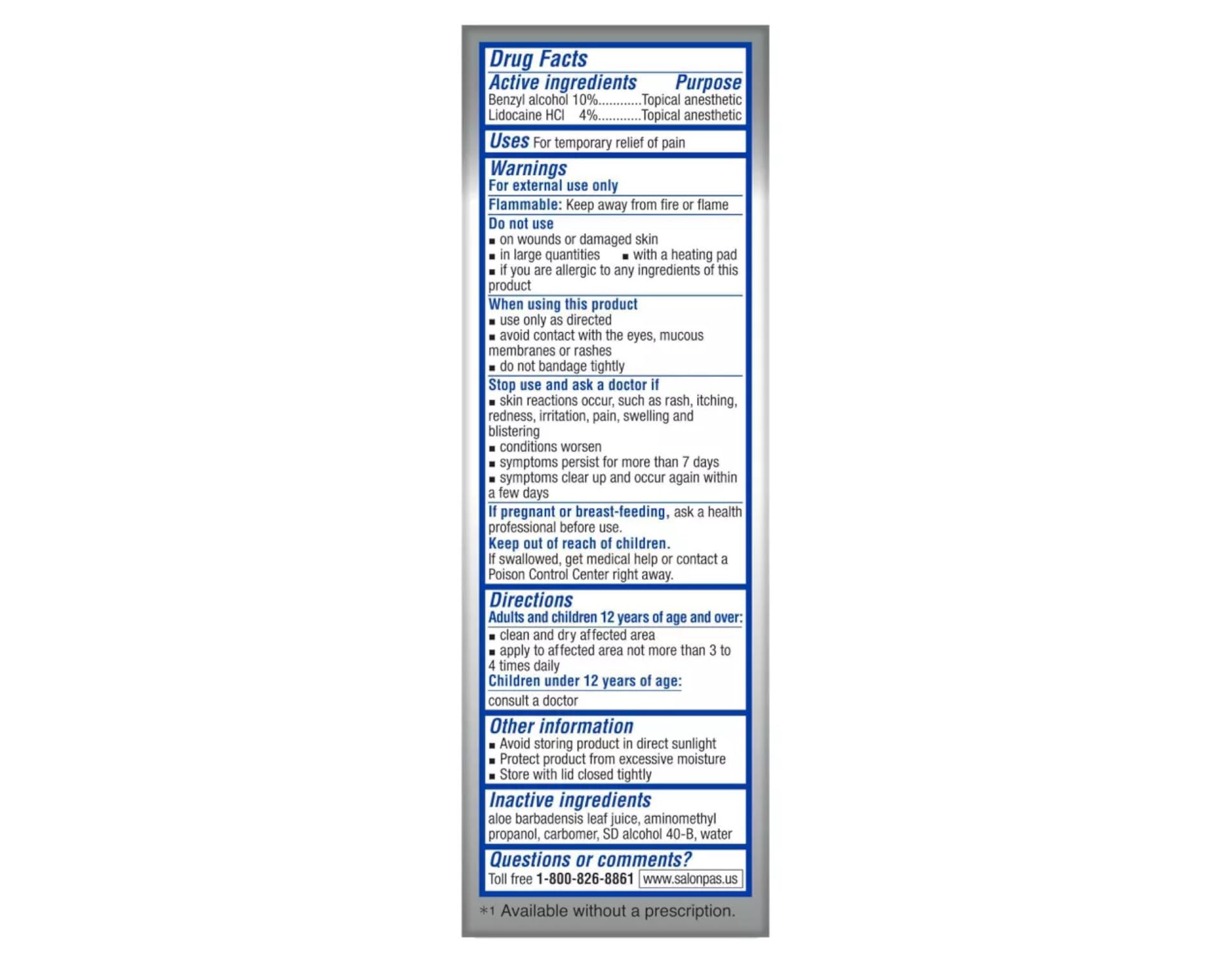 White Smoke Salonpas LIDOCAINE Plus Pain Relieving Liquid (Pack of 2)