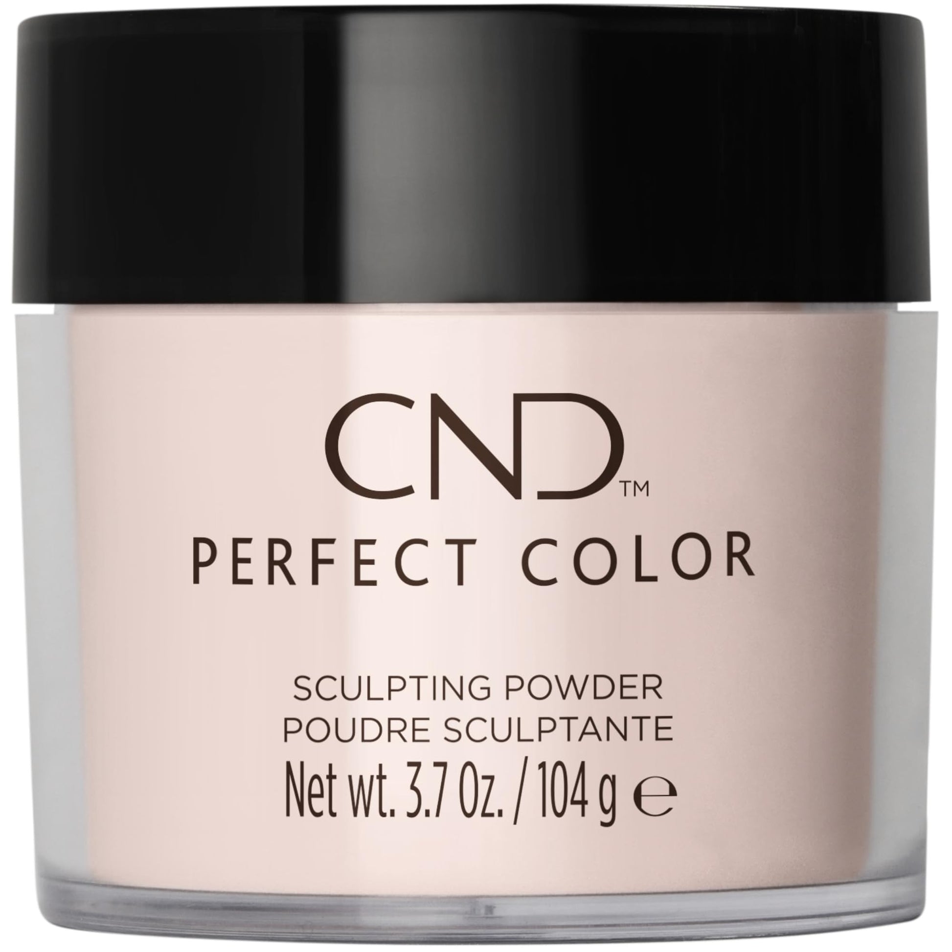 Black CND Perfect Color Sculpting Powder, Soft Warm Beige, 3.7 oz.