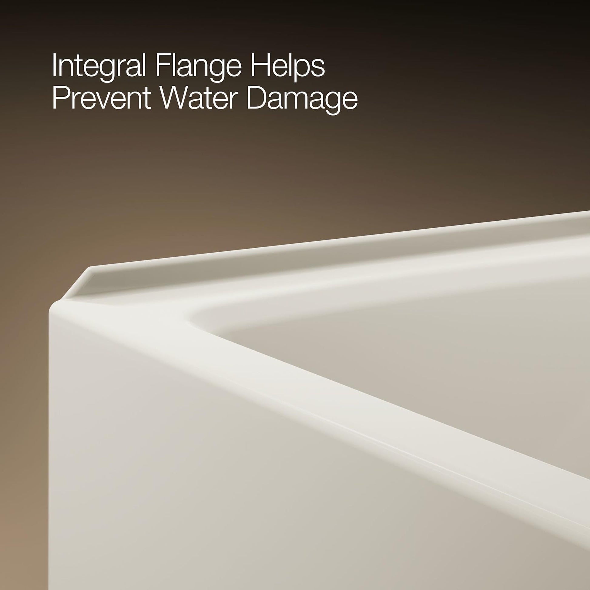 Gray Kohler K-26071-RA Irvine 60" x 32" Alcove Bath with Right Hand Drain - White