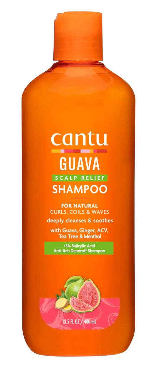 White Smoke Cantu Guava Shampoo Scalp Relief 13.5 Ounce (400ml) (Pack of 2)