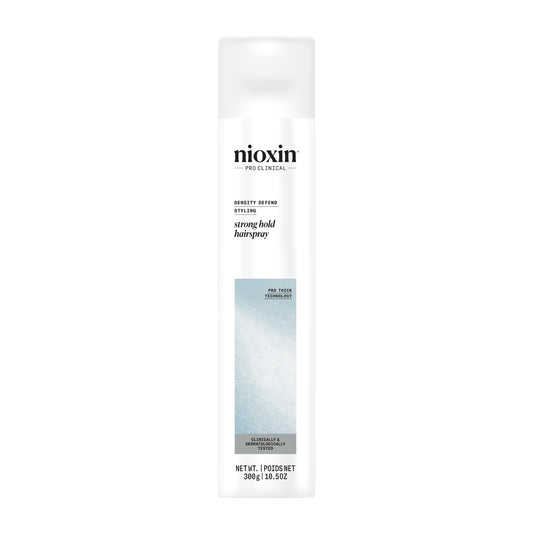 White Smoke NIOXIN Density Defend Styling Strong Hold Hairspray For Long-Lasting Hairstyles Humidity Resistant 10.6 Fl oz.