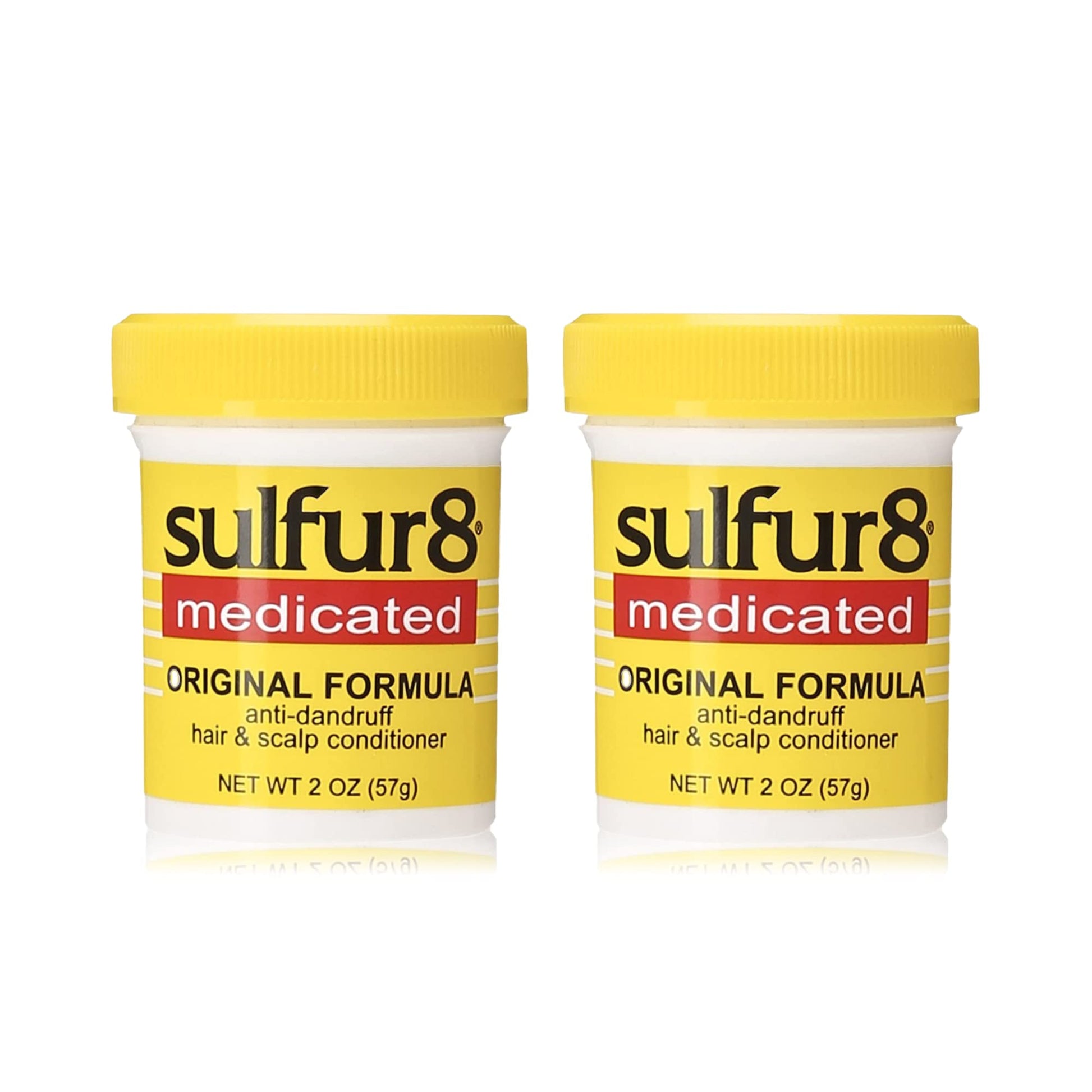 White Smoke Sulfur 8 Medicated Anti-Dandruff Hair & Scalp Conditioner 2 oz – Helps Control Dandruff, Soothes Itchy Scalp & Moisturizes Hair with Refreshing Clean Fragrance, For All Hair Types (Pack of 2)