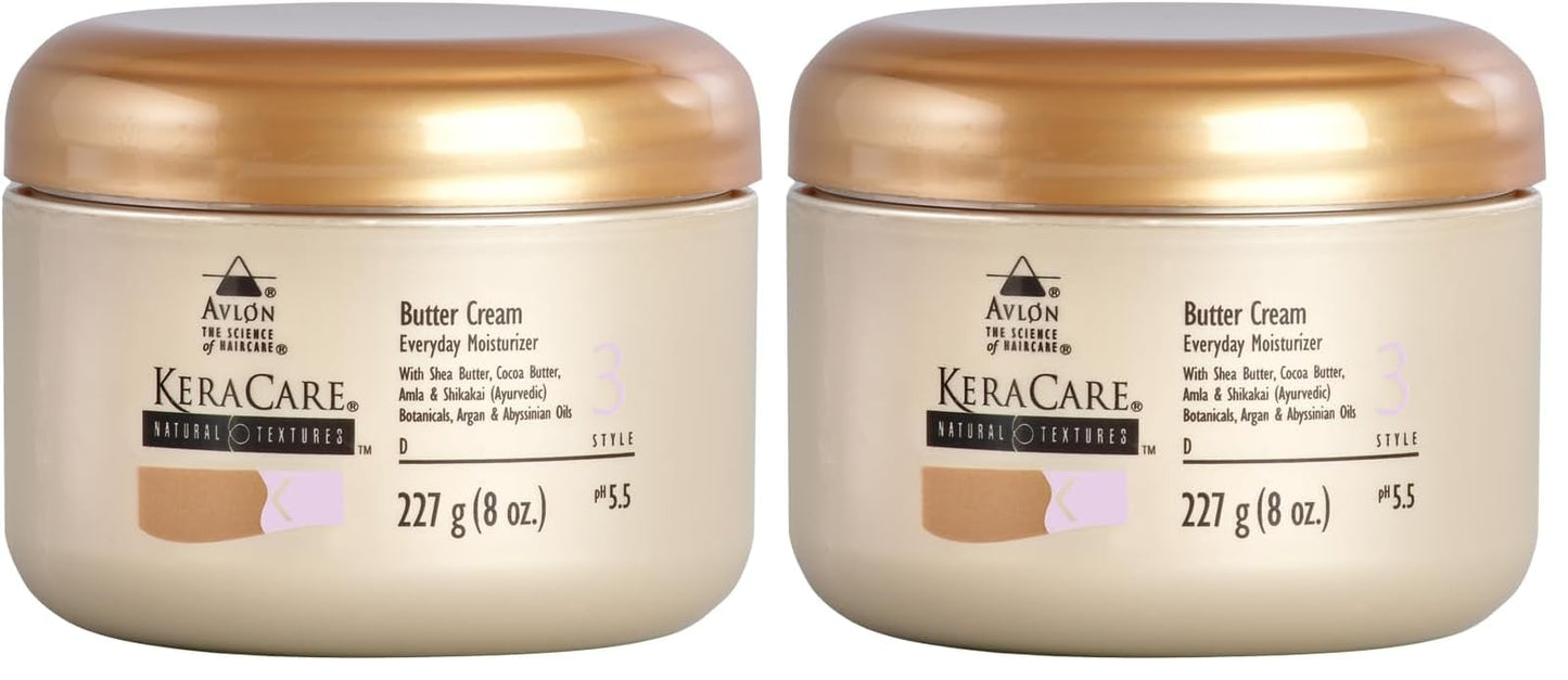 Gray Avlon Keracare Natural Texture Butter Cream, 8 Ounce