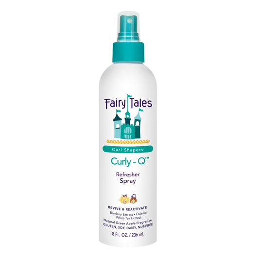 White Smoke Fairy Tales Curly-Q Curl Refresher for Kids - Lightweight Spray to Define Curls, Add Bounce and Reduce Frizz - 8oz