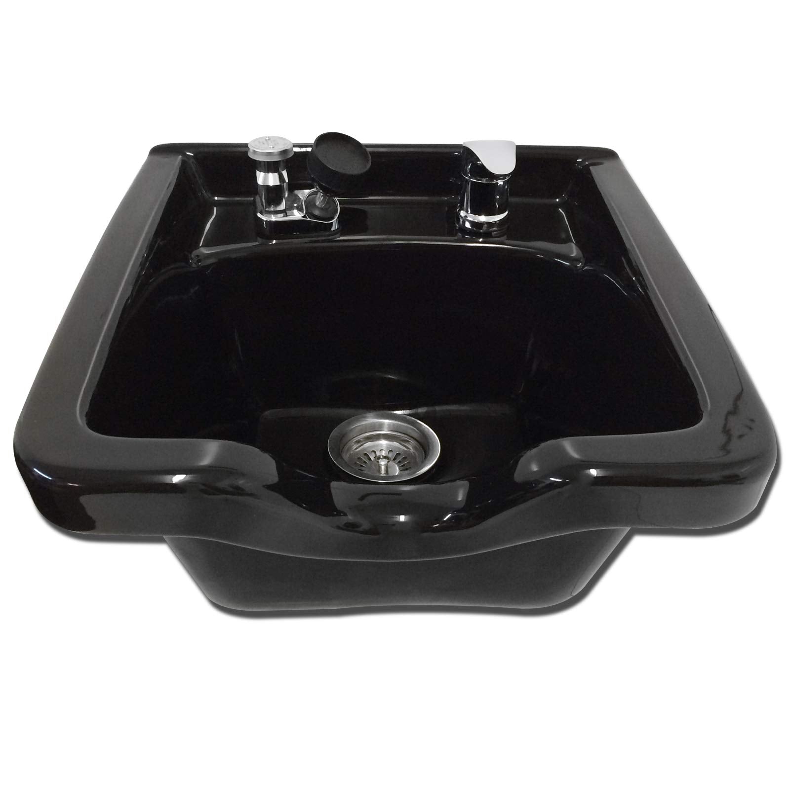 White Smoke Shampoo Bowl Black ABS Plastic Salon and Spa Hair Sink Beauty Salon Equipment TLC-B11