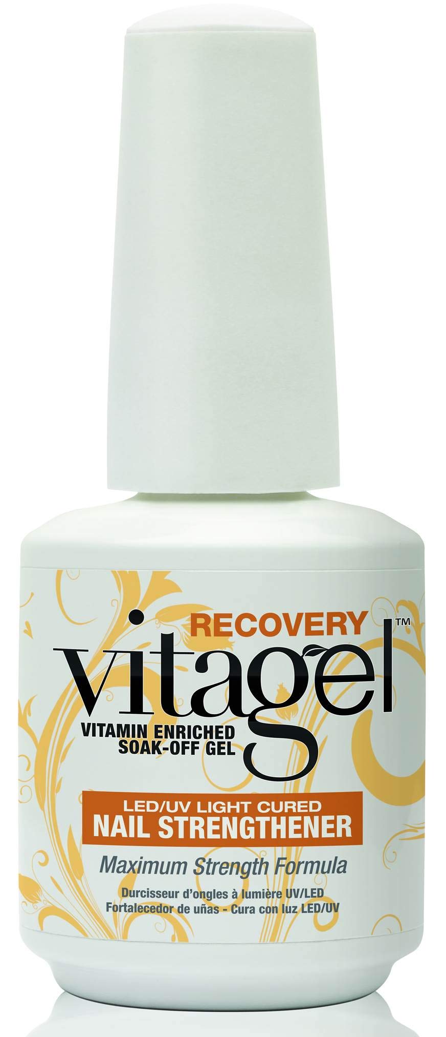 White Smoke NEW Gelish Gel LED Nail Polish Vitagel Brush Strengthener and Recovery 2 Pack