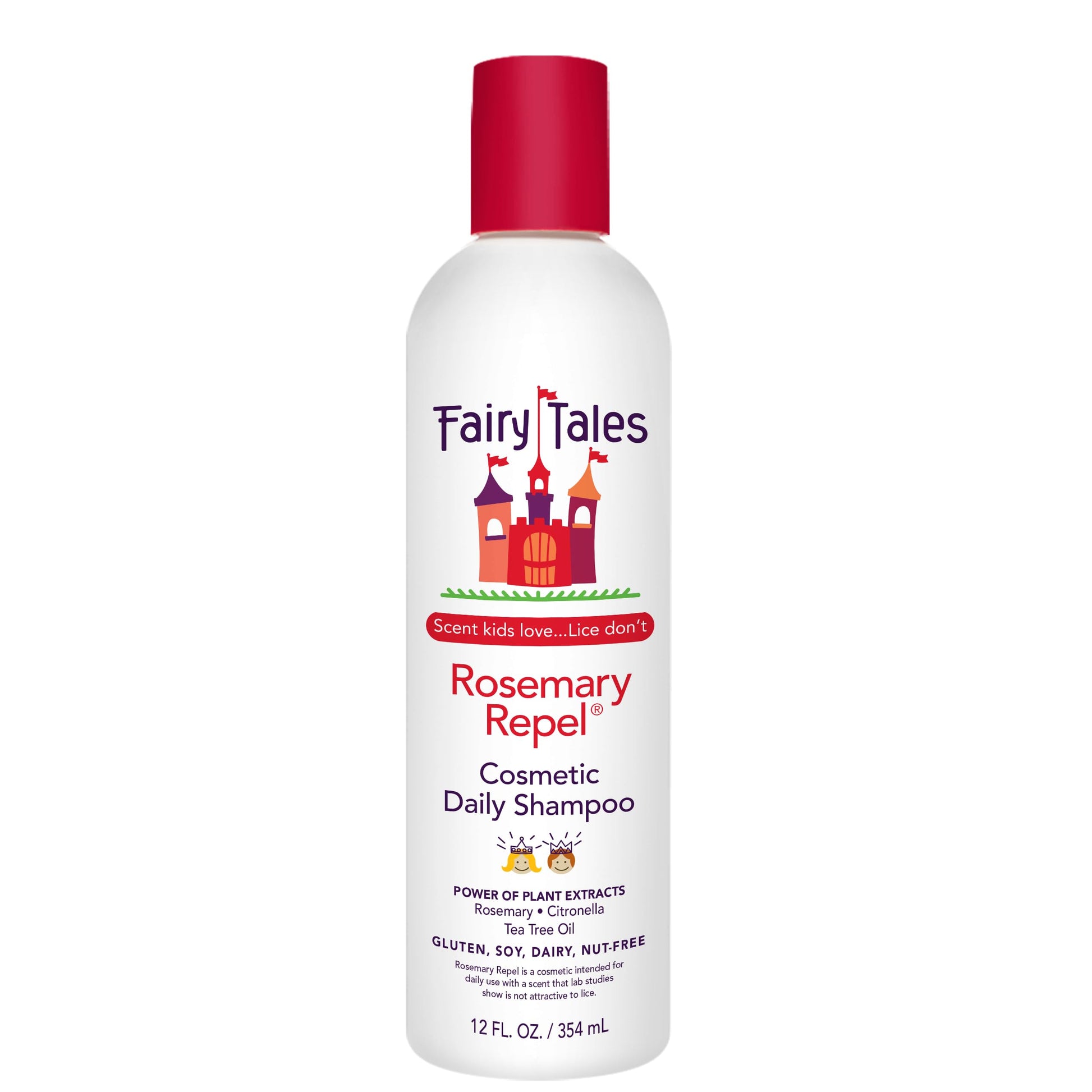 White Smoke Fairy Tales Rosemary Repel Daily Kids Shampoo– Kids Like the Smell, Lice Do Not, 12 fl oz. (Pack of 1)