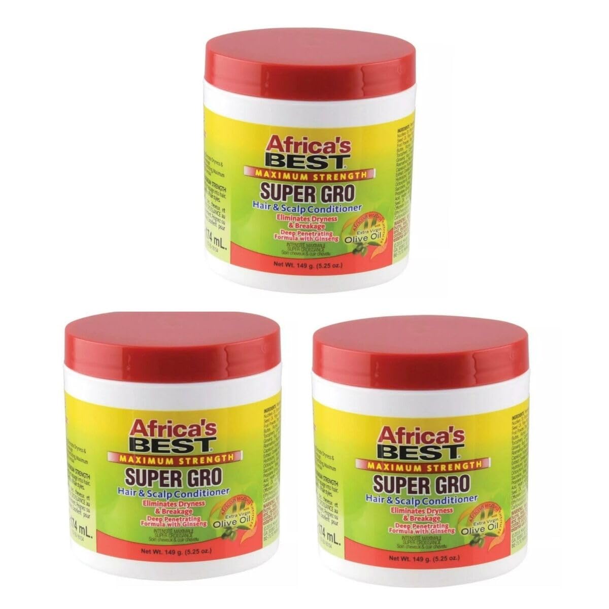 White Smoke Africa's Best, Super Gro Maximum Hair and Scalp Conditioner