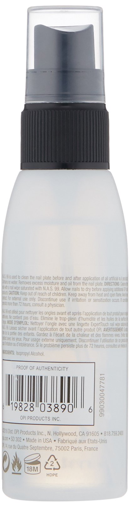 Light Gray OPI N.A.S 99 Nail Cleansing Solution, 1.8 fl oz