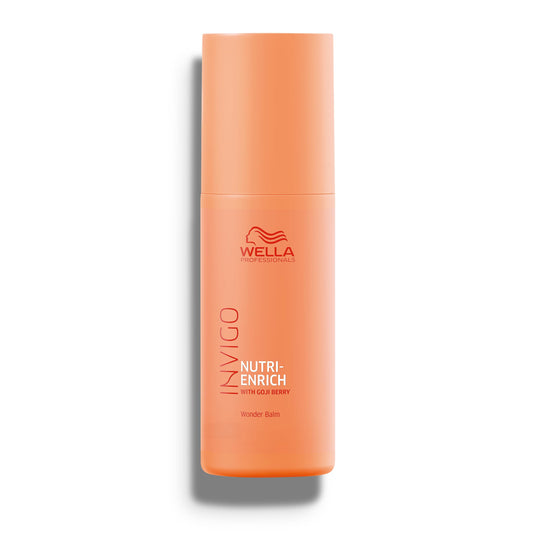 Sandy Brown Wella Professionals Nutri-Enrich Leave-in Wonder Balm with Goji Berry | For Dry or Stressed Hair | Deep Nourishment, Smoothness & Manageability | 5.07 Fl Oz