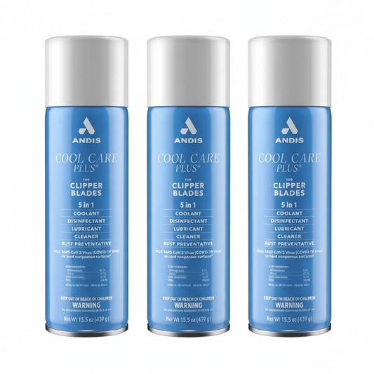 White Smoke ANDIS Cool Care Plus Clipper Lubricating Spray 5-In-1 3 x CL-12750