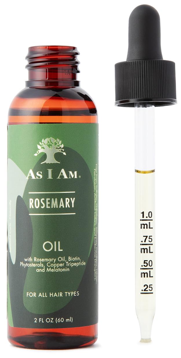 White Smoke As I Am Rosemary Oil - 2 oz - Hair Density Serum - with Biotin & Saw Palmetto