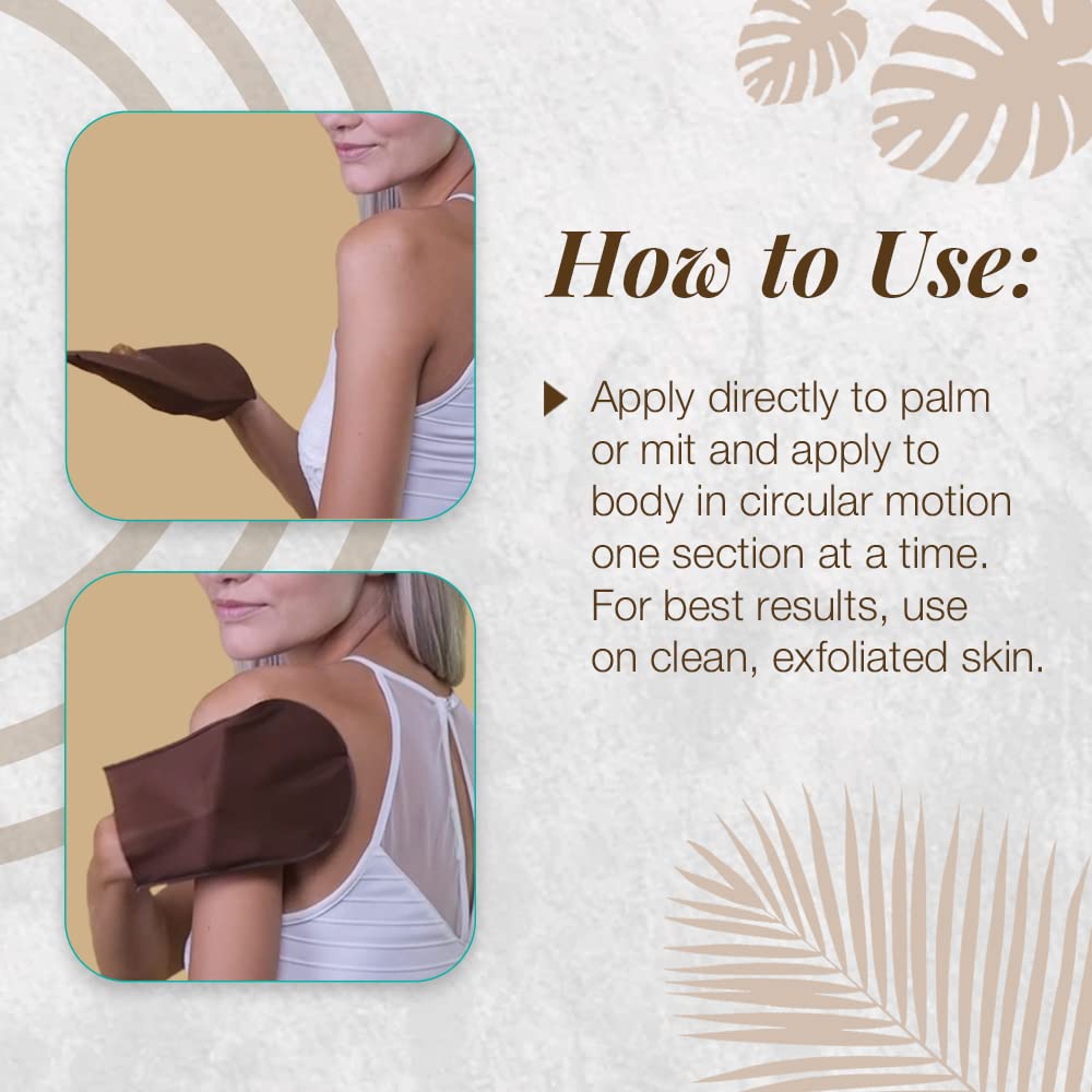 Lavender Body Drench Quick Tan Instant Wash-Off Self Tanner – 24-Hour Sunless Self Tanning Lotion for Face & Body, Natural-Looking Bronze Glow, Fake Tan 6 fl oz