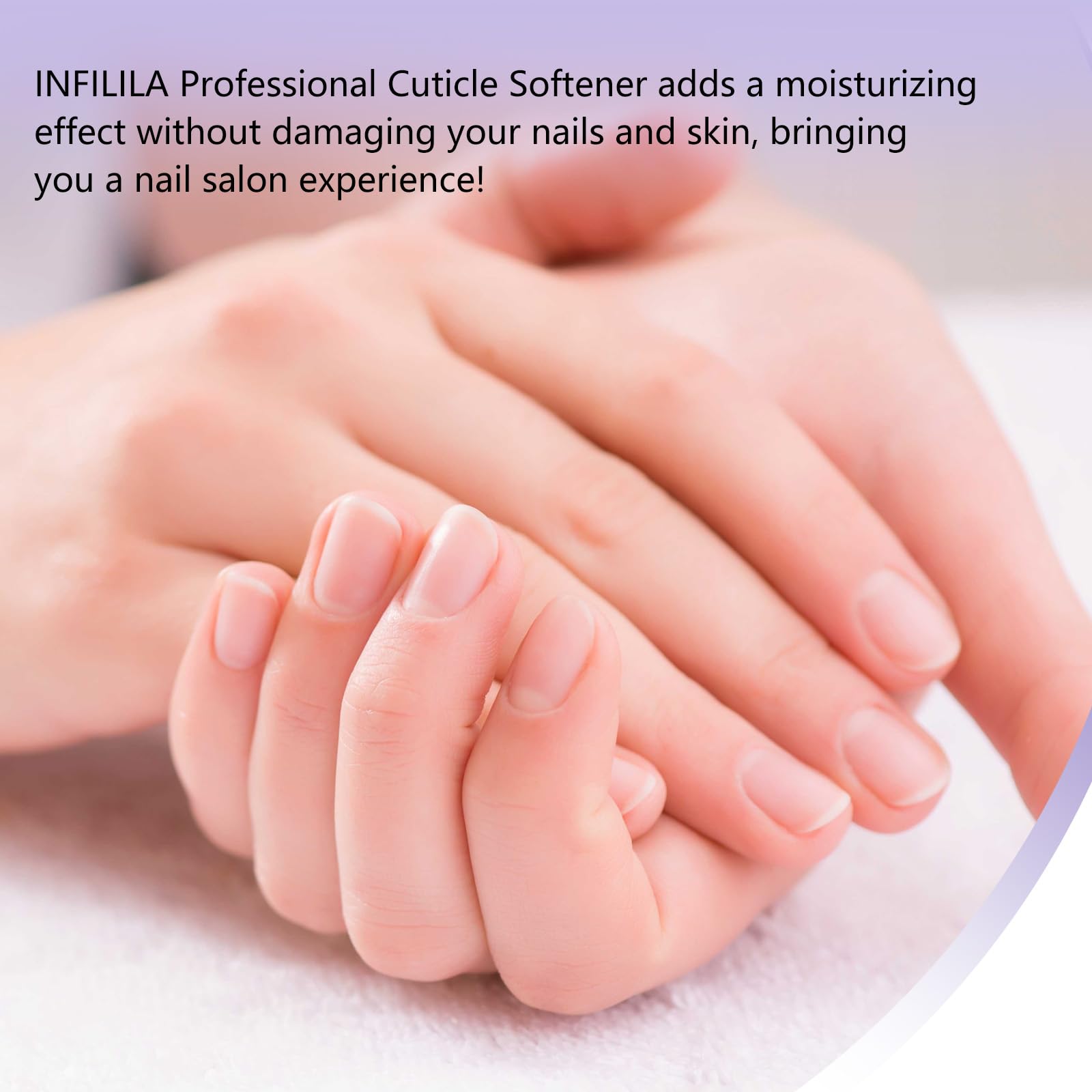 Peach Puff NXJ INFILILA Cuticle Softener, Instant Cuticle Remover Liquid for Hand, Foot & Nail Care, Salon Quality Professional Instant Softener Cream for Manicure & Pedicure Use