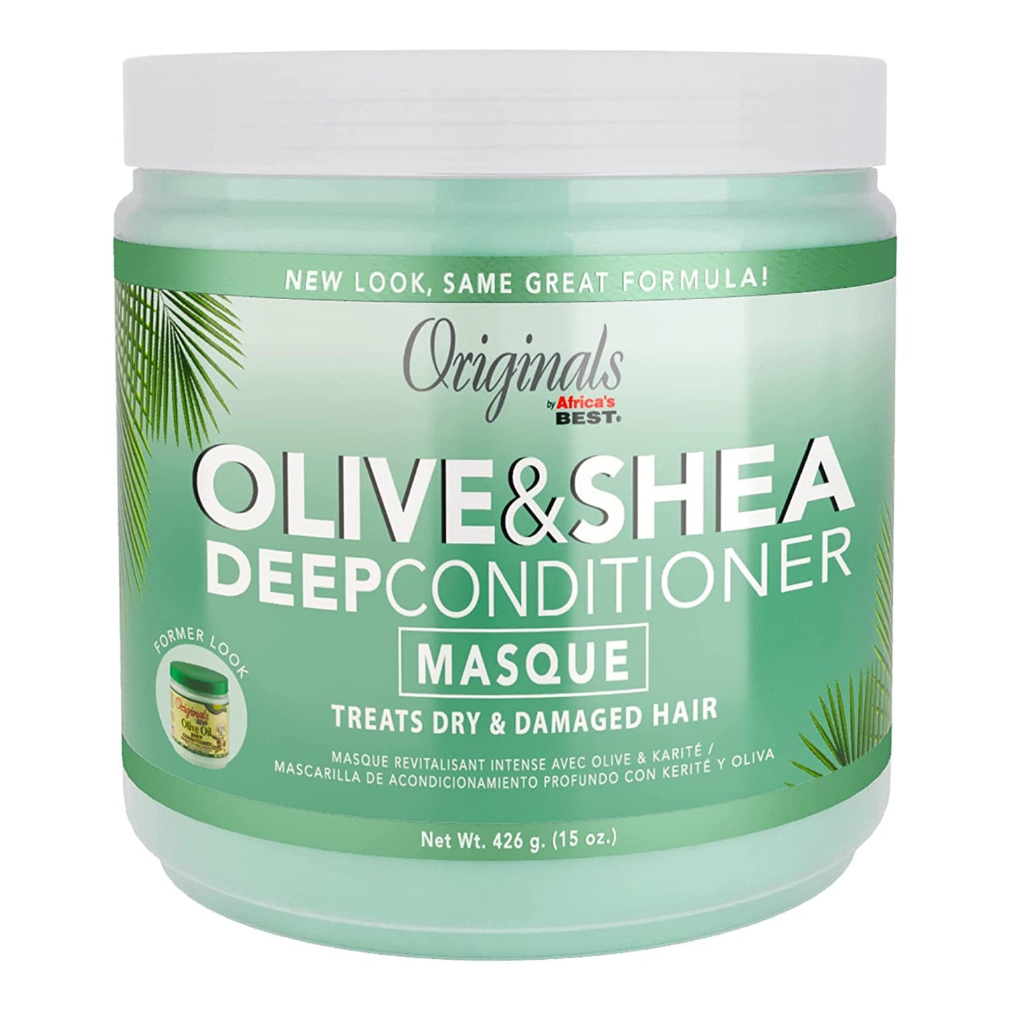 Gray Africas Best Orig Olive & Shea Deep Conditioner Masque 15 Ounce (Pack of 2)