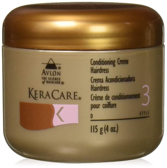 Dark Olive Green Keracare Conditioning Creme Hairdress - 4 Oz