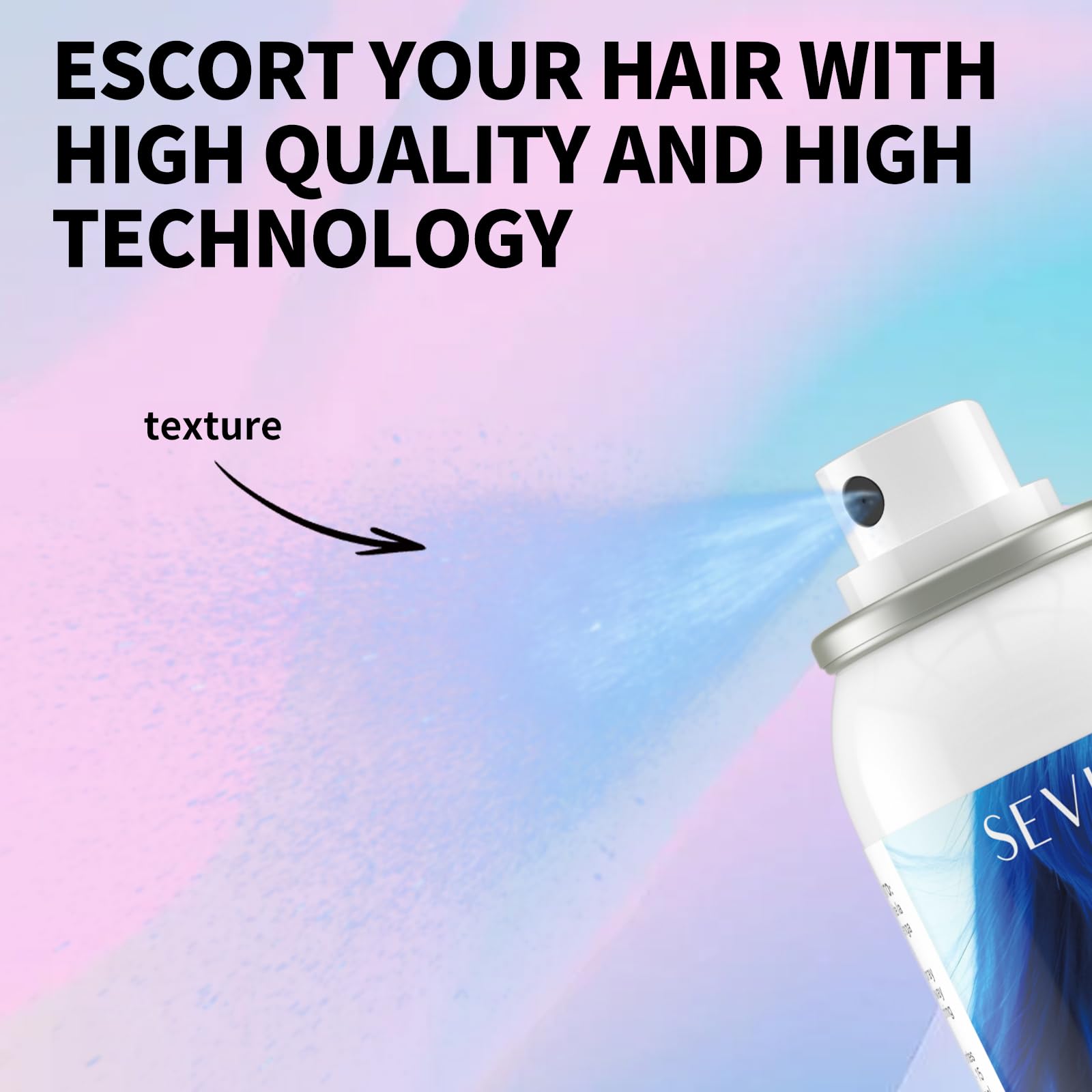Thistle SEVICH Temporary Hair Color Spray Blue, Instant Hair Color Application, Hair Dye for Men & Women, Natural Looking,Quick Drying, Non-Sticky, Long-Lasting No Fading, 100mL