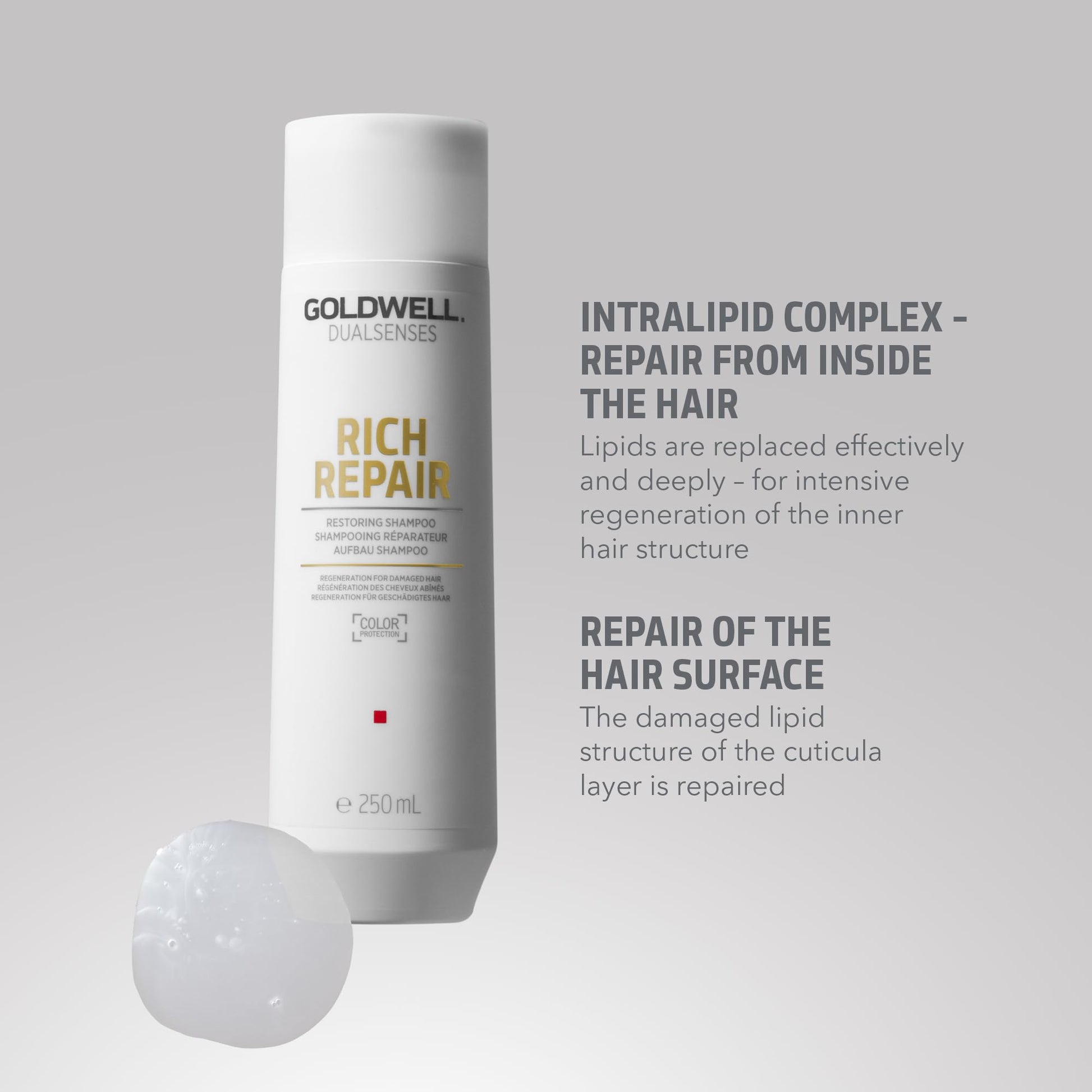 Gray Goldwell Dualsenses Rich Repair Restoring Shampoo 1L