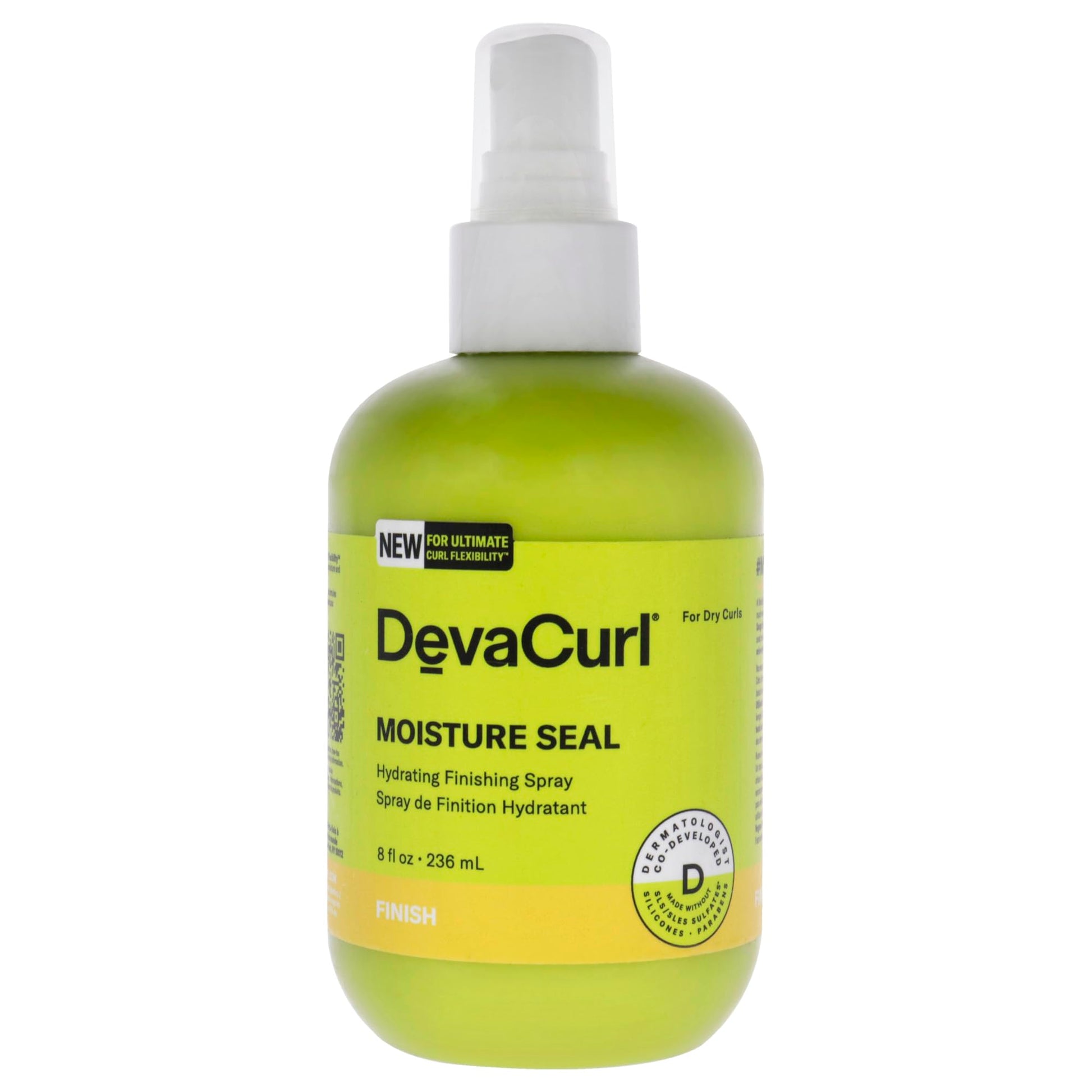 White Smoke DevaCurl Moisture Seal Hydrating Finishing Spray, Bright Breeze, 8 fl. oz.