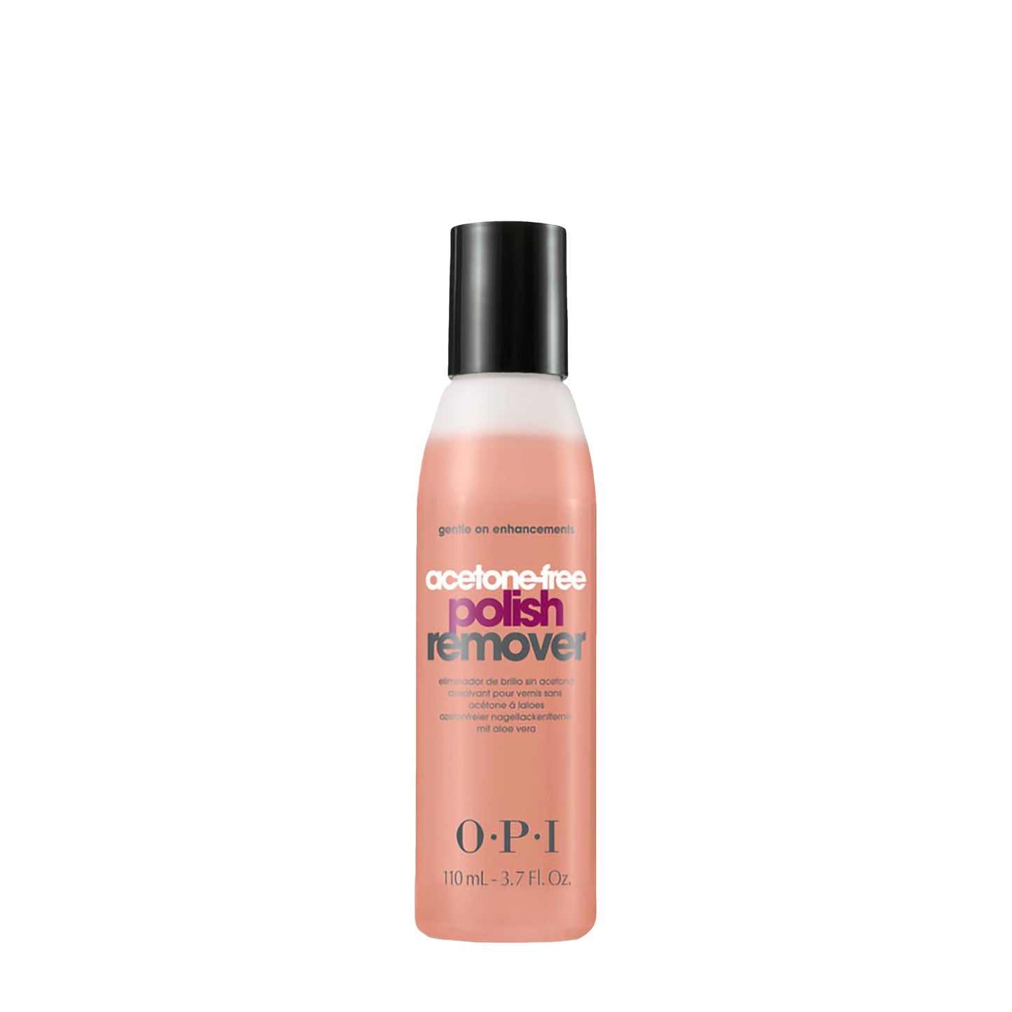 Dark Salmon OPI Acetone-Free Nail Polish Remover Gentle on Enhancements & Acrylics Enriched with Aloe Vera 3.7 fl oz