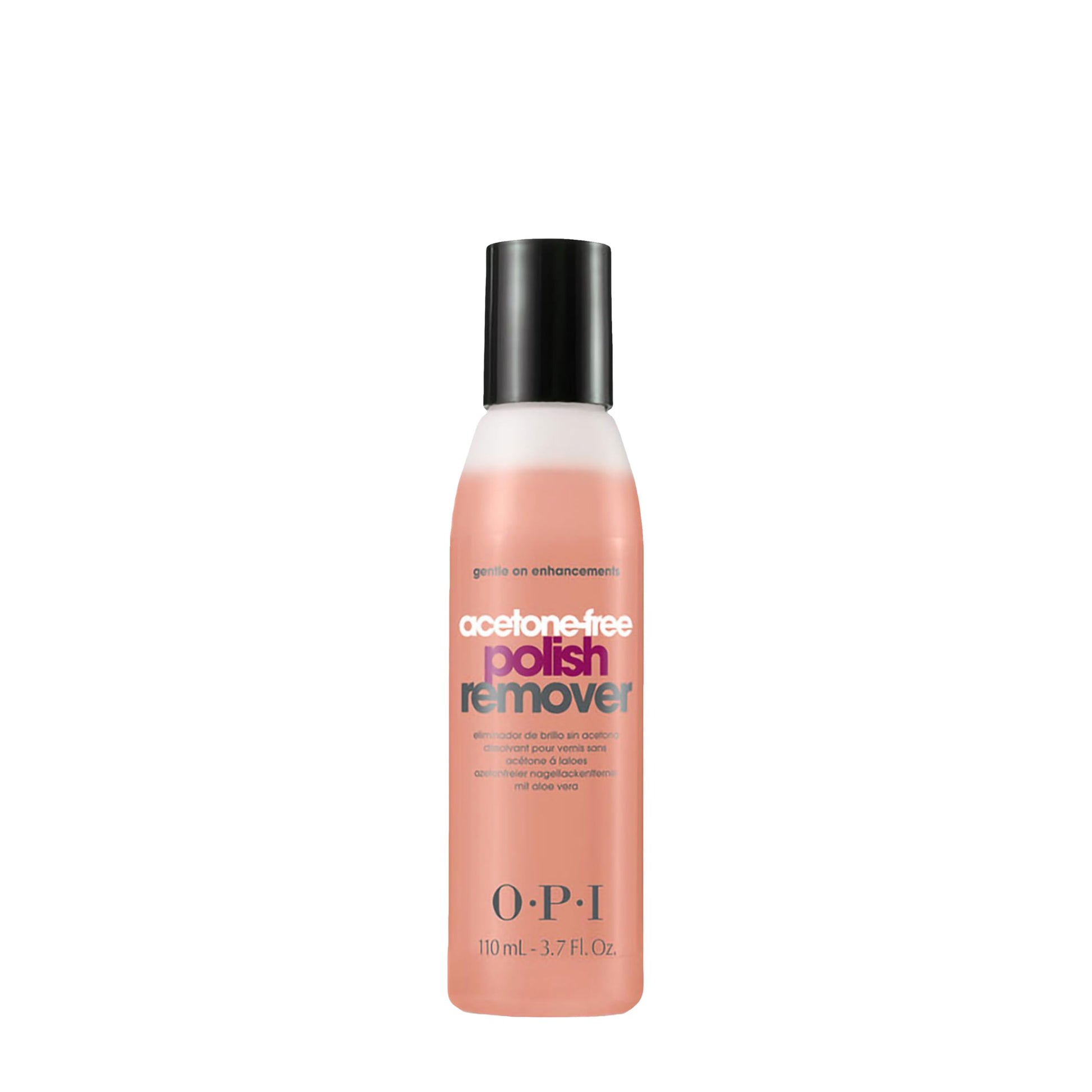 Dark Salmon OPI Acetone-Free Nail Polish Remover Gentle on Enhancements & Acrylics Enriched with Aloe Vera 3.7 fl oz