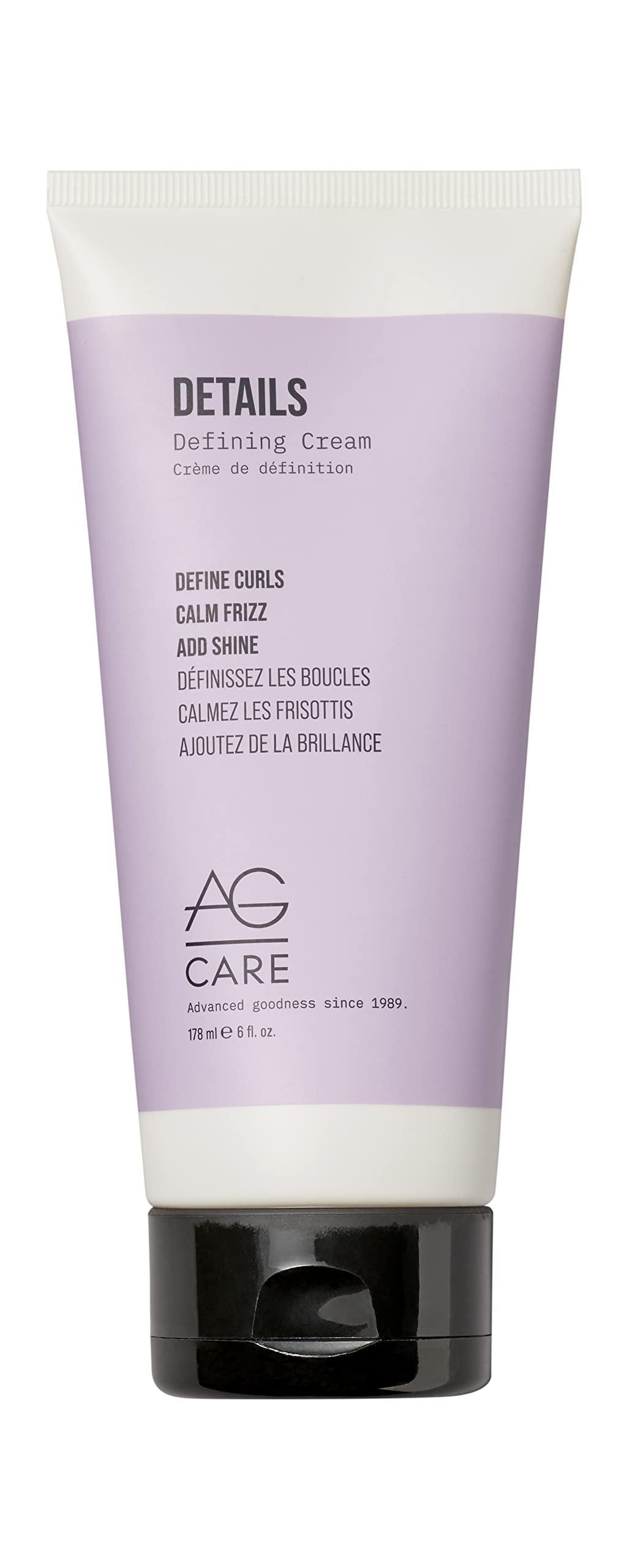 White Smoke AG Care Curl Details Defining Cream, Define Curls and Add Shine - Exclusive Curl Creating Complex, 6 Fl Oz