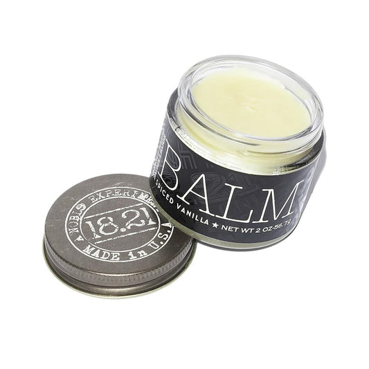 White Smoke 18.21 Man Made Beard Balm for Men, Spiced Vanilla, 2 fl. oz - Premium Grooming Cream with Low Shine for Conditioning and Shaping Beards, Mustaches - Scented Facial Hair Balms, Long-Lasting Moisture