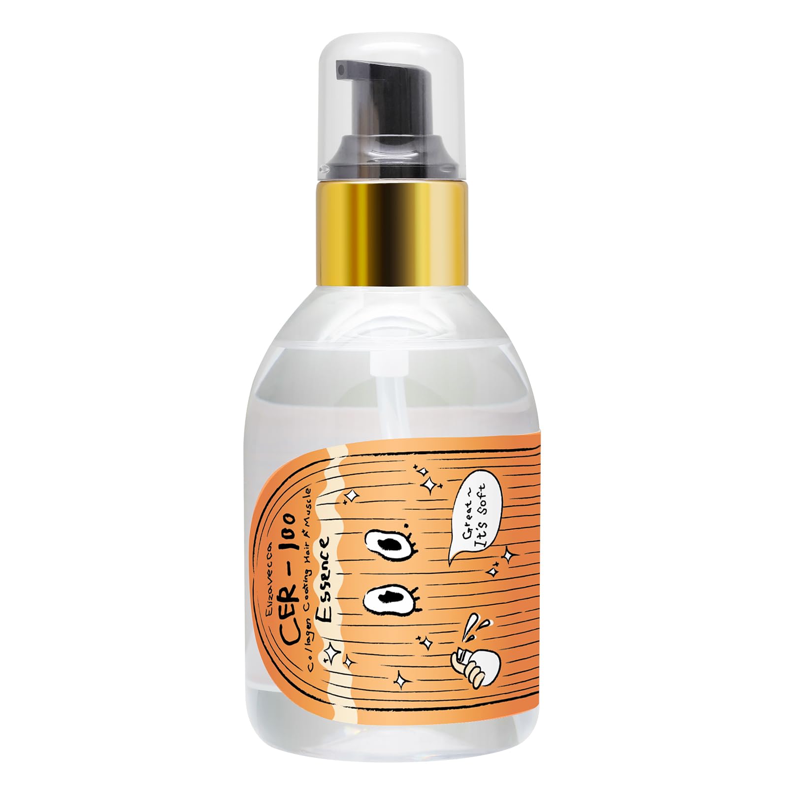 White Smoke Elizavecca CER-100 Collagen Coating Hair Muscle Essence 150ml/5.07 fl.oz. - Leave-In Treatment Oil for Dry & Natural Hair | K-Beauty