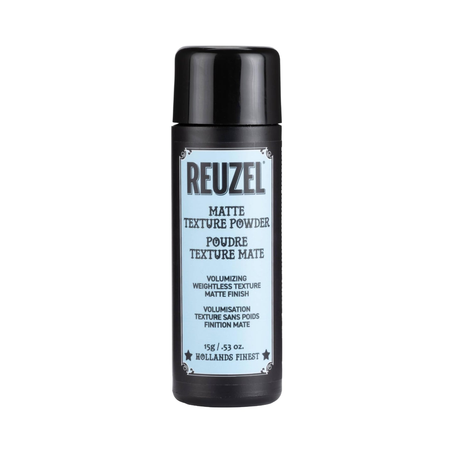 Black Reuzel Matte Texture Powder - Easy Application - Maintain Carefully Groomed Appearance - Weightless Formula - Provides Instant Lift - Sulfate, Paraben, And Cruelty Free - 0.53 Oz