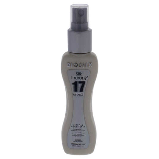 Dim Gray BioSilk Silk Therapy 17 Miracle Spray Leave-In Conditioner - 2.26oz Travel Size