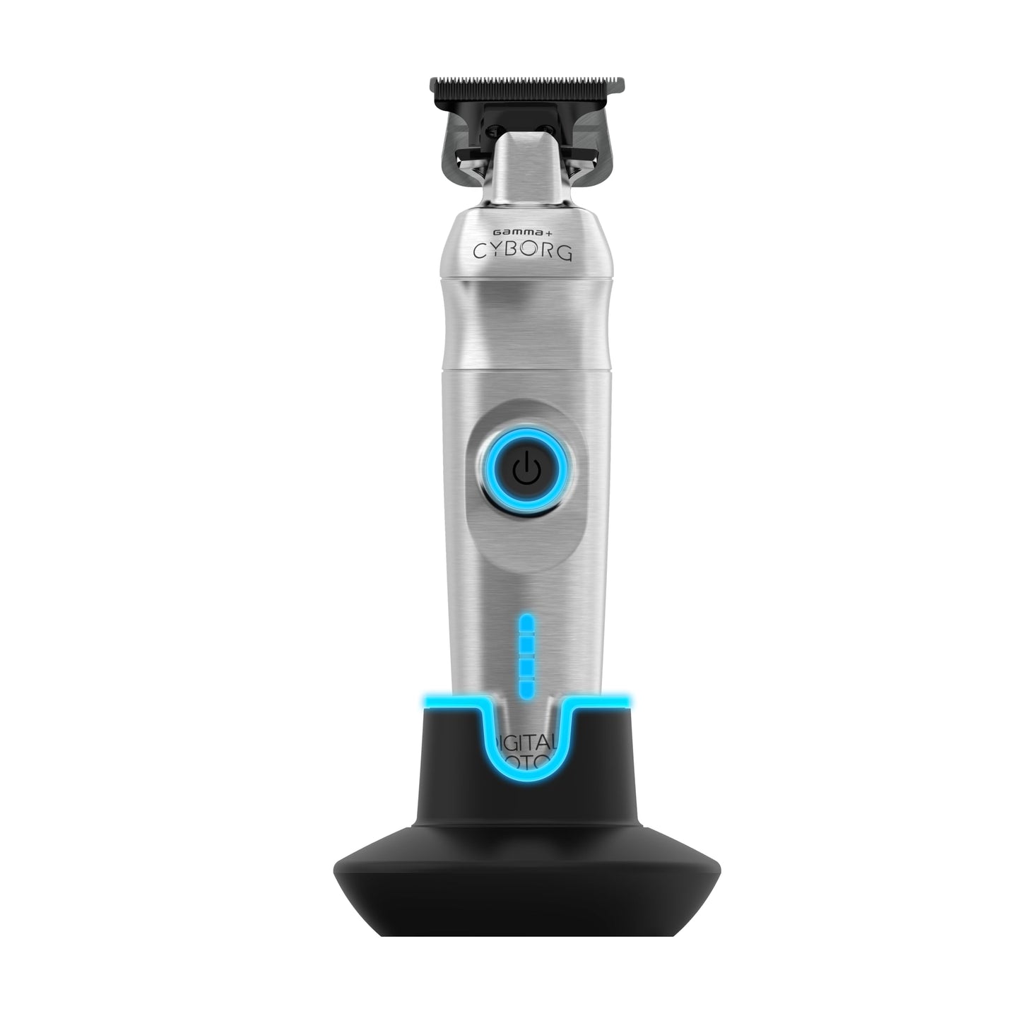 White Smoke GAMMA+ Cyborg Professional Metal Cordless Ergonomicl Hair Trimmer with Digital Brushless Motor
